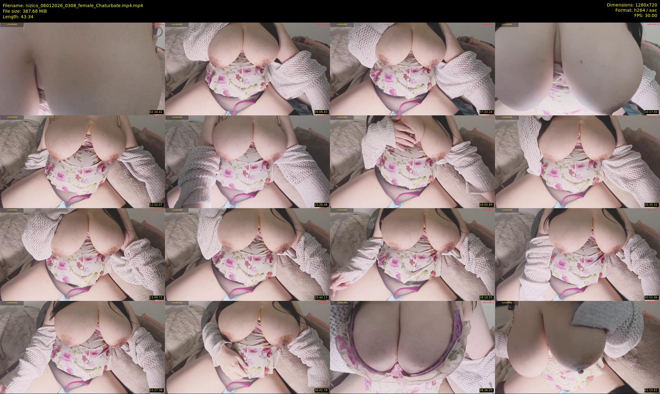 nizico — 44 minute Chaturbate female cam show recording, 720p, Jan 6, 2026