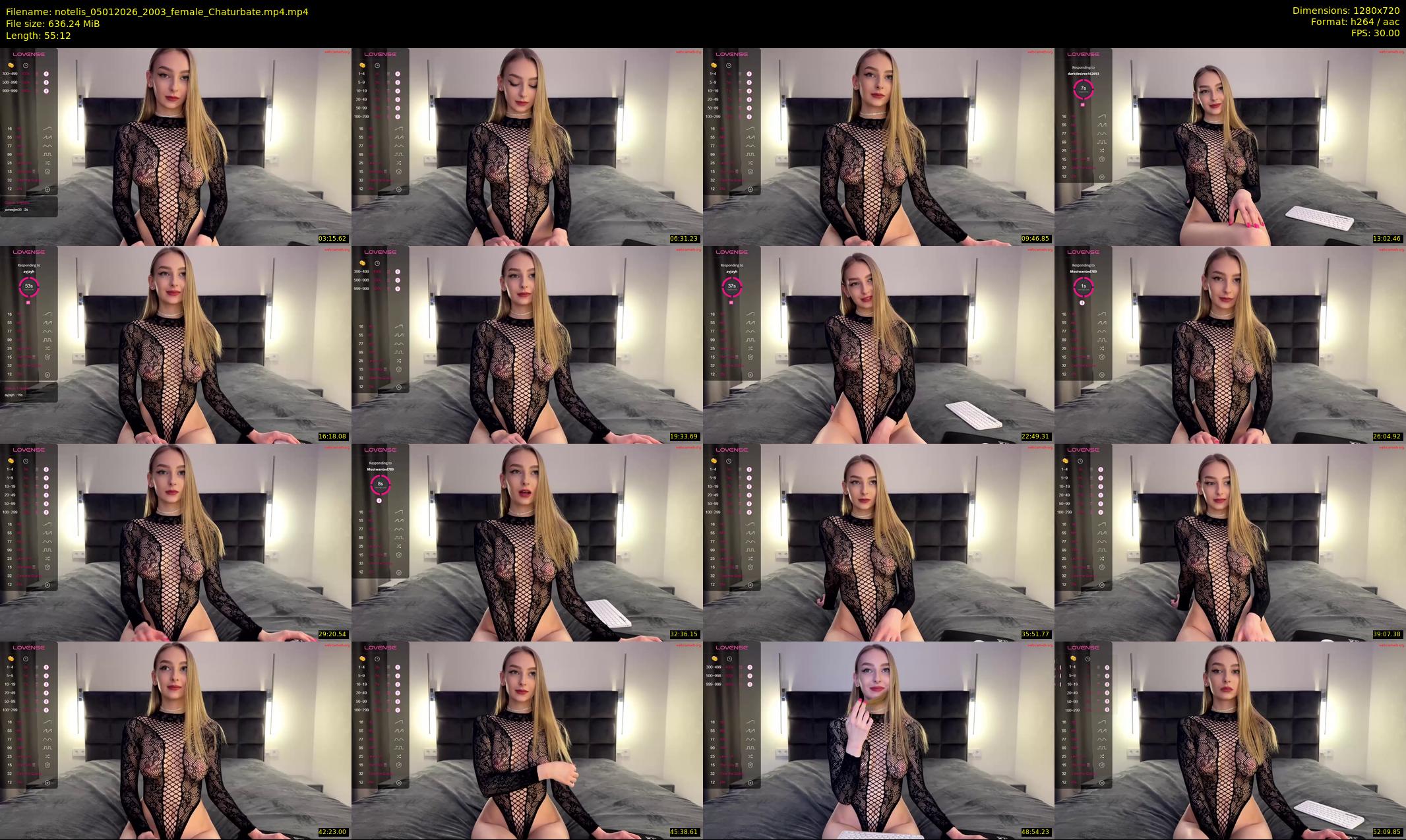 notelis — 56 minute Chaturbate female cam show recording, 720p, Jan 5, 2026