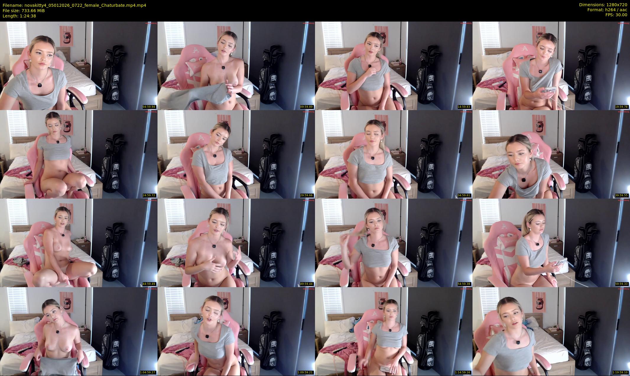 novakitty4 — 85 minute Chaturbate female cam show recording, 720p, Jan 5, 2026