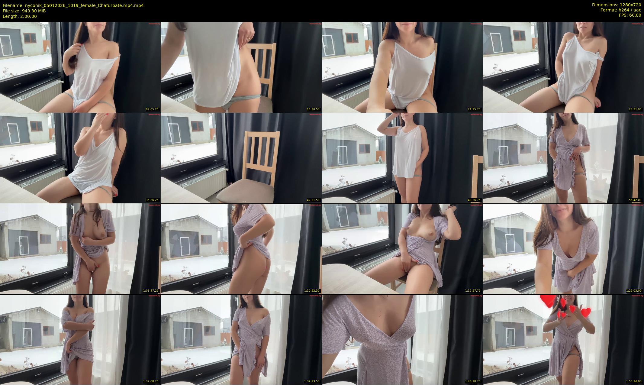 nyconik — 120 minute Chaturbate female cam show recording, 720p, Jan 5, 2026