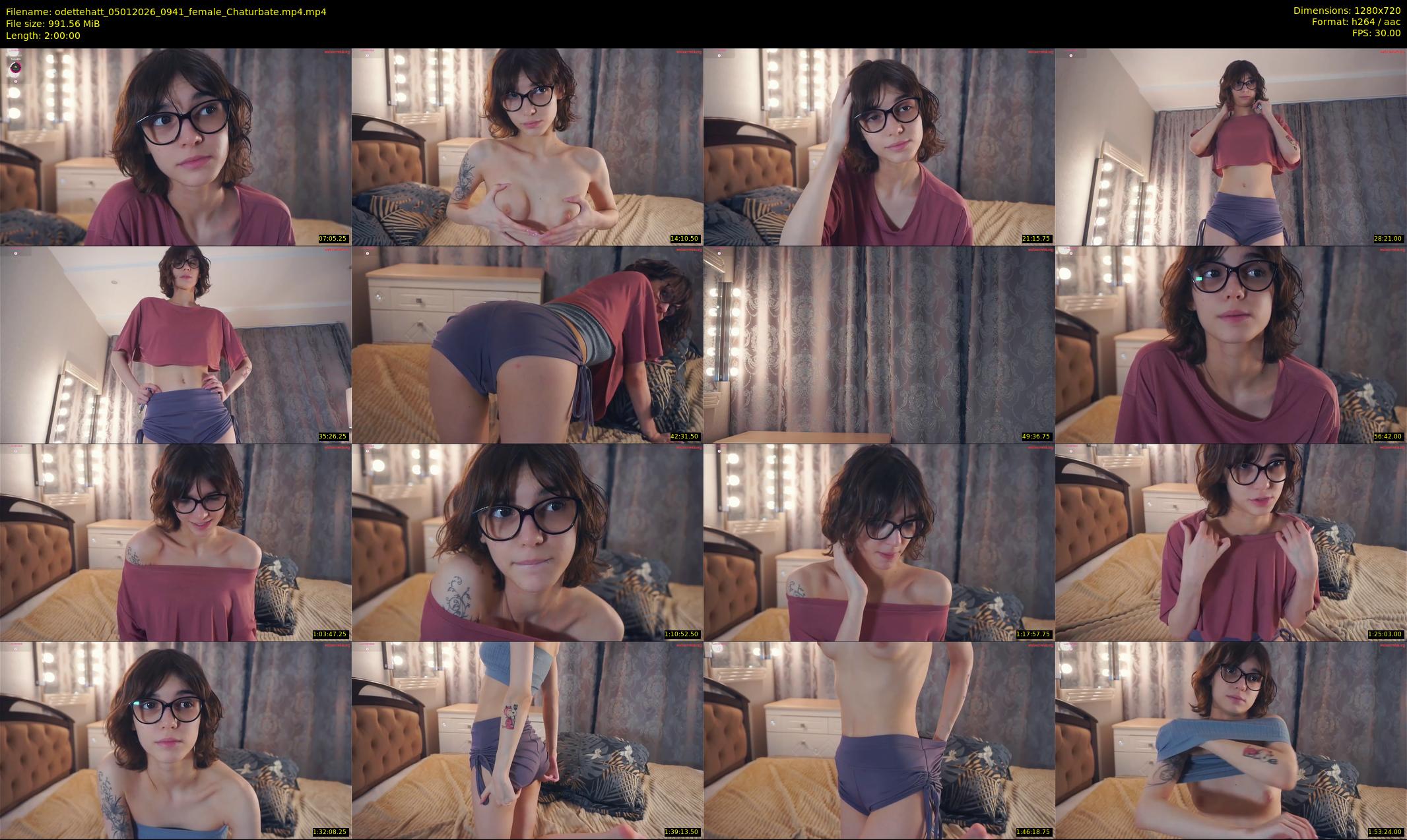 odettehatt — 120 minute Chaturbate female cam show recording, 720p, Jan 5, 2026
