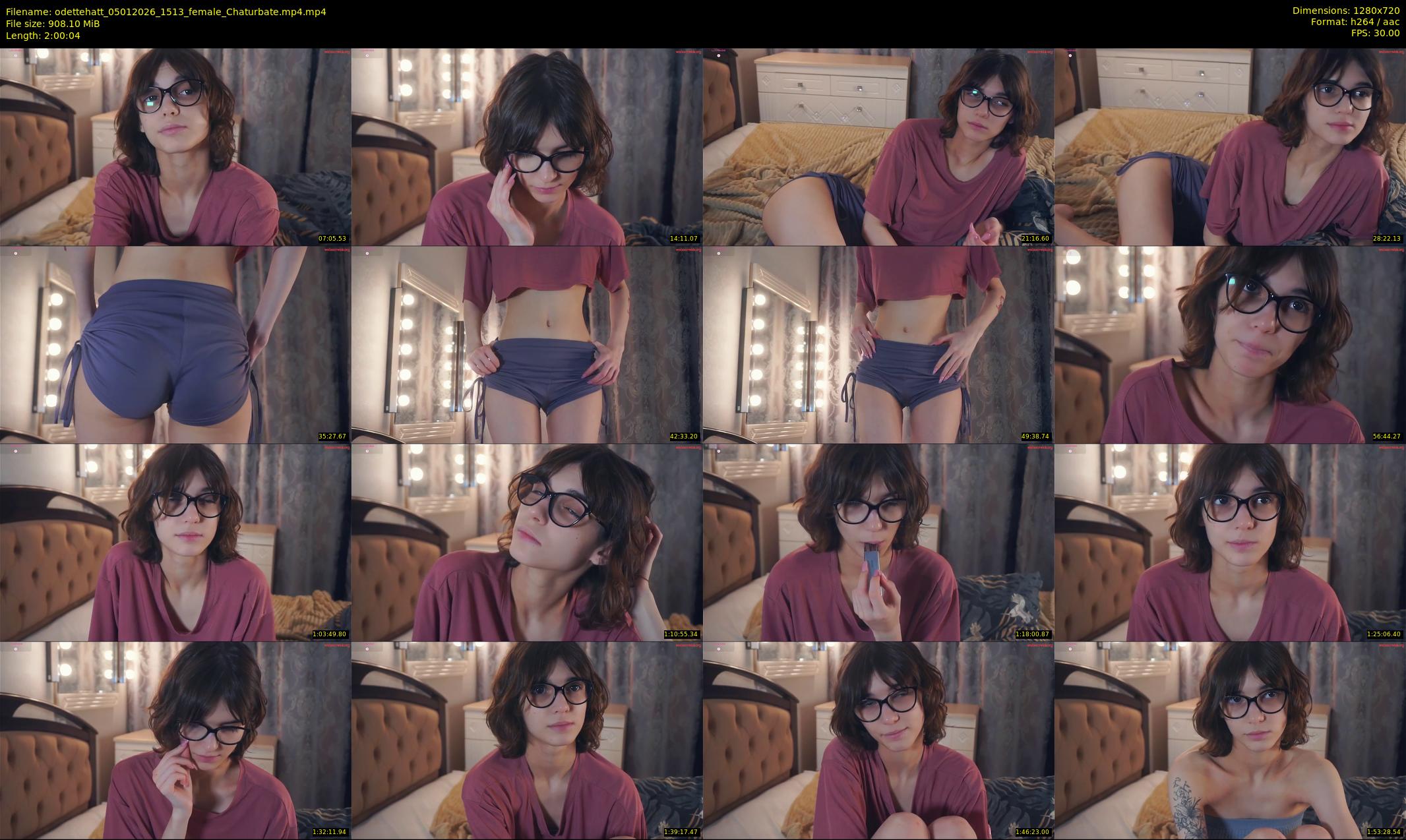 odettehatt — 121 minute Chaturbate female cam show recording, 720p, Jan 5, 2026