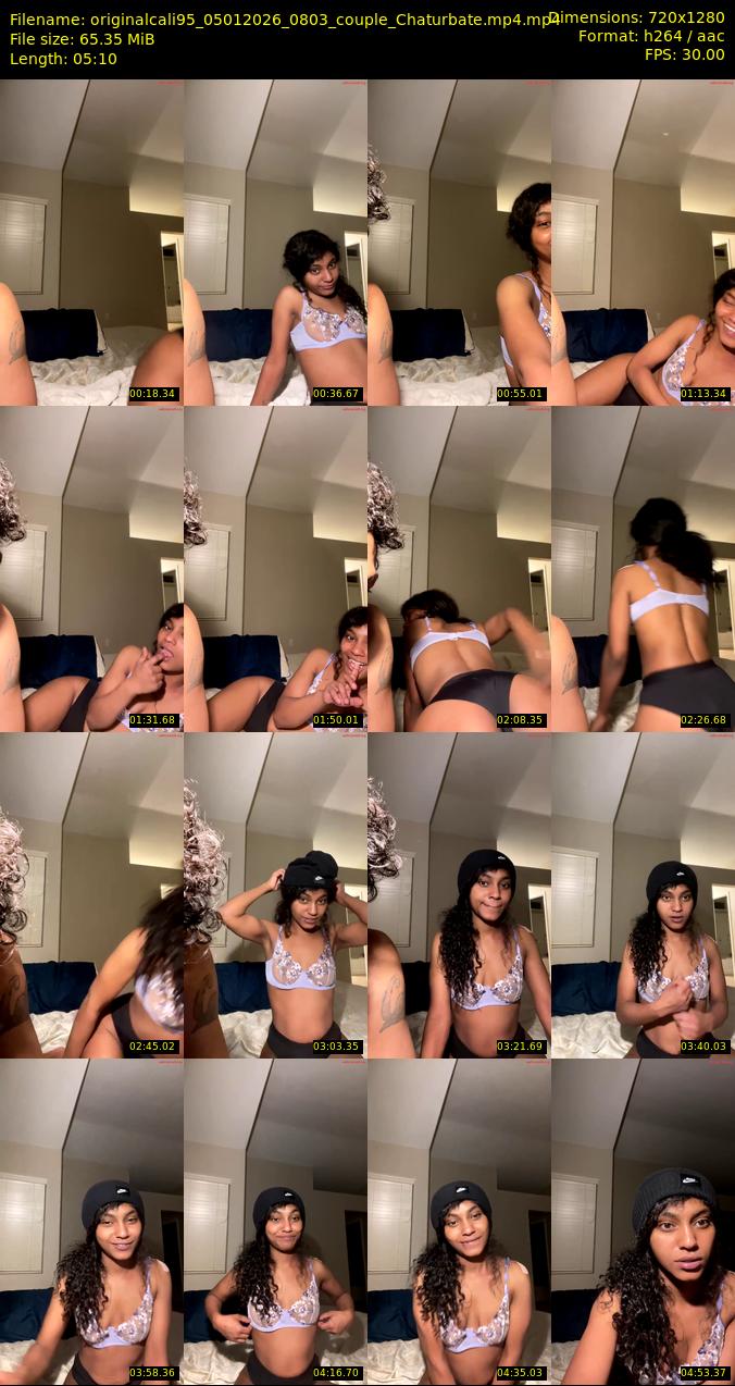 originalcali95 — 6 minute Chaturbate couple cam show recording, 1080p, Jan 5, 2026