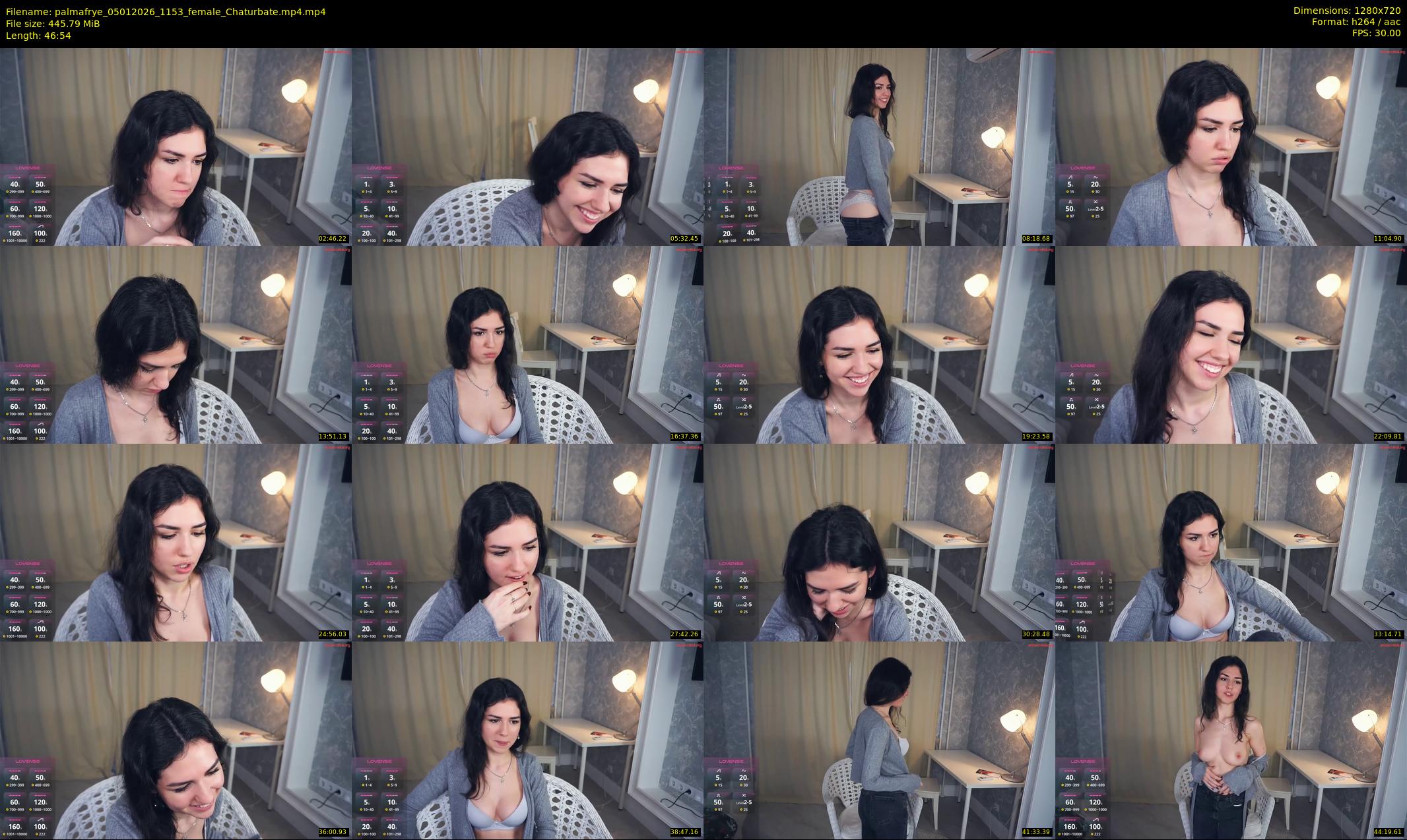 palmafrye — 47 minute Chaturbate female cam show recording, 720p, Jan 5, 2026