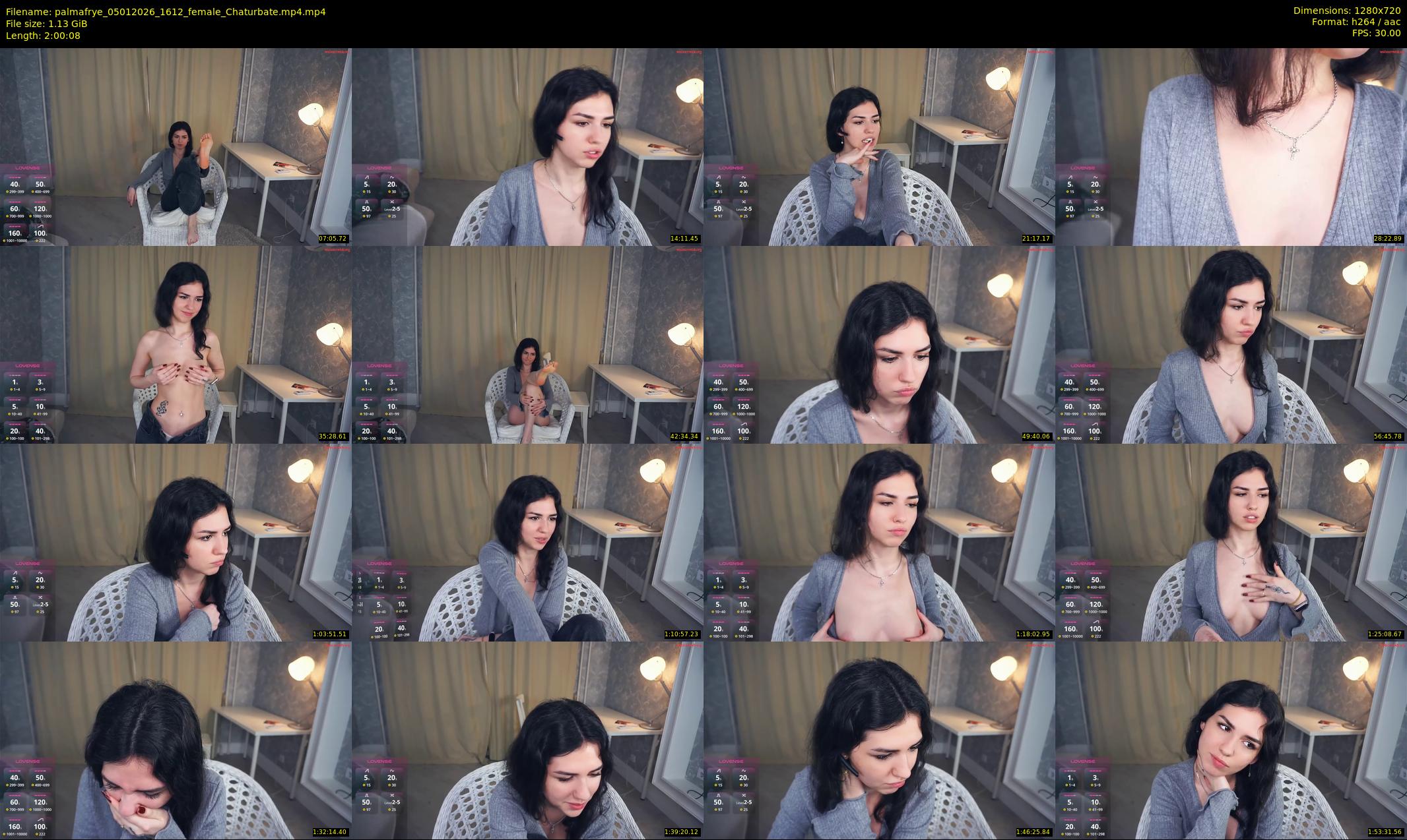 palmafrye — 121 minute Chaturbate female cam show recording, 720p, Jan 5, 2026