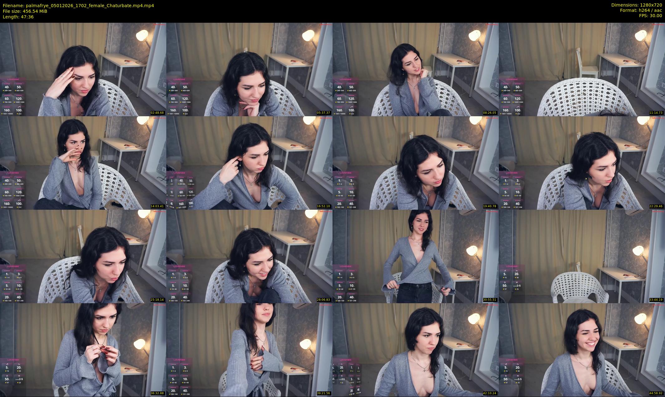 palmafrye — 48 minute Chaturbate female cam show recording, 720p, Jan 5, 2026