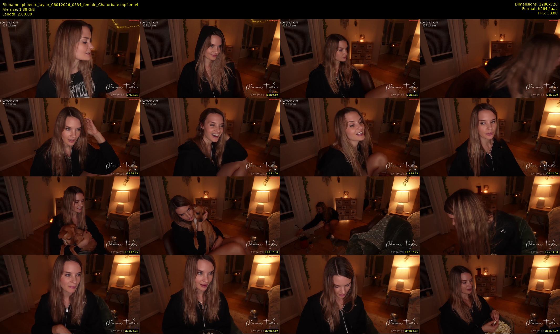 phoenix_taylor — 120 minute Chaturbate female cam show recording, 720p, Jan 6, 2026