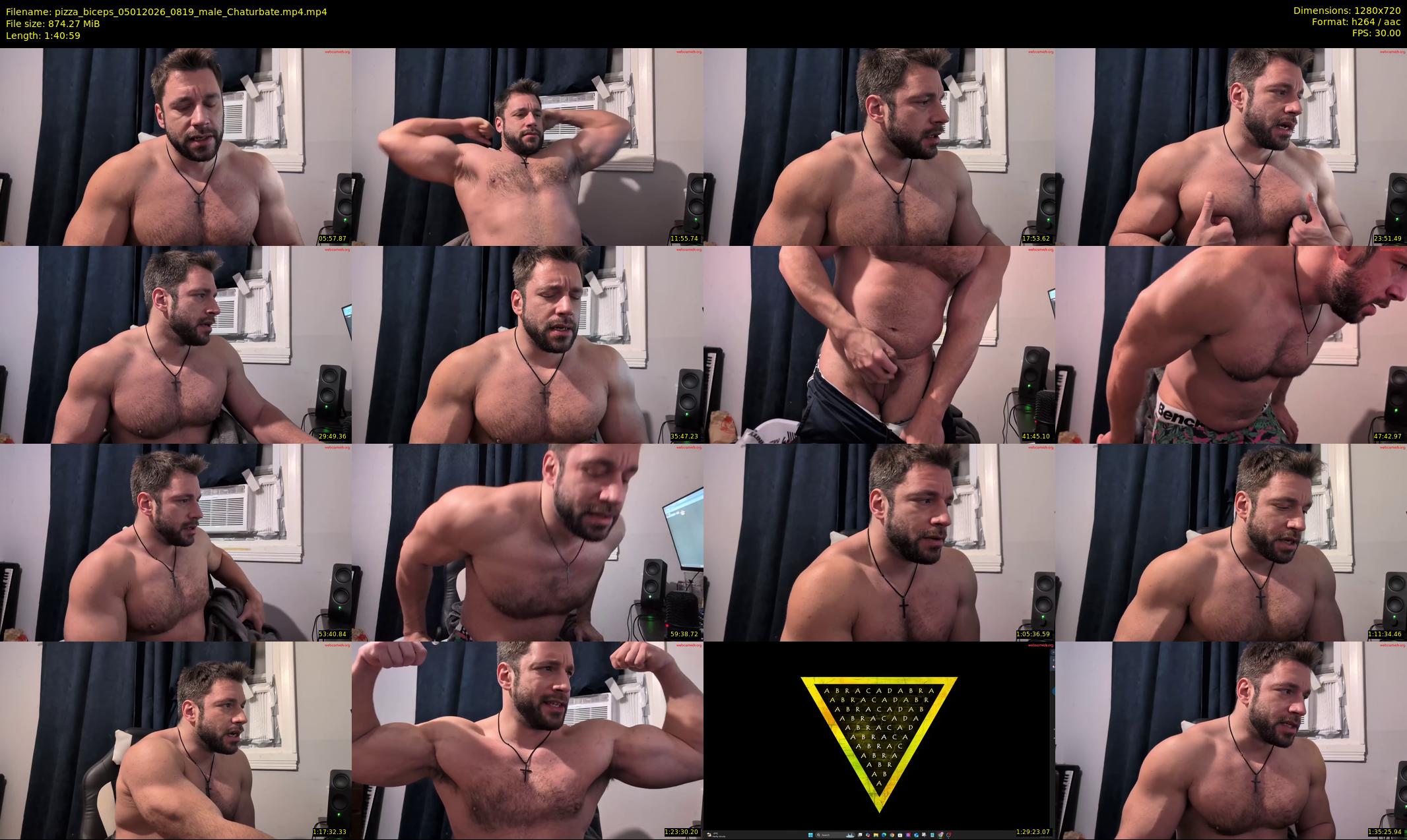 pizza_biceps — 101 minute Chaturbate male cam show recording, 720p, Jan 5, 2026