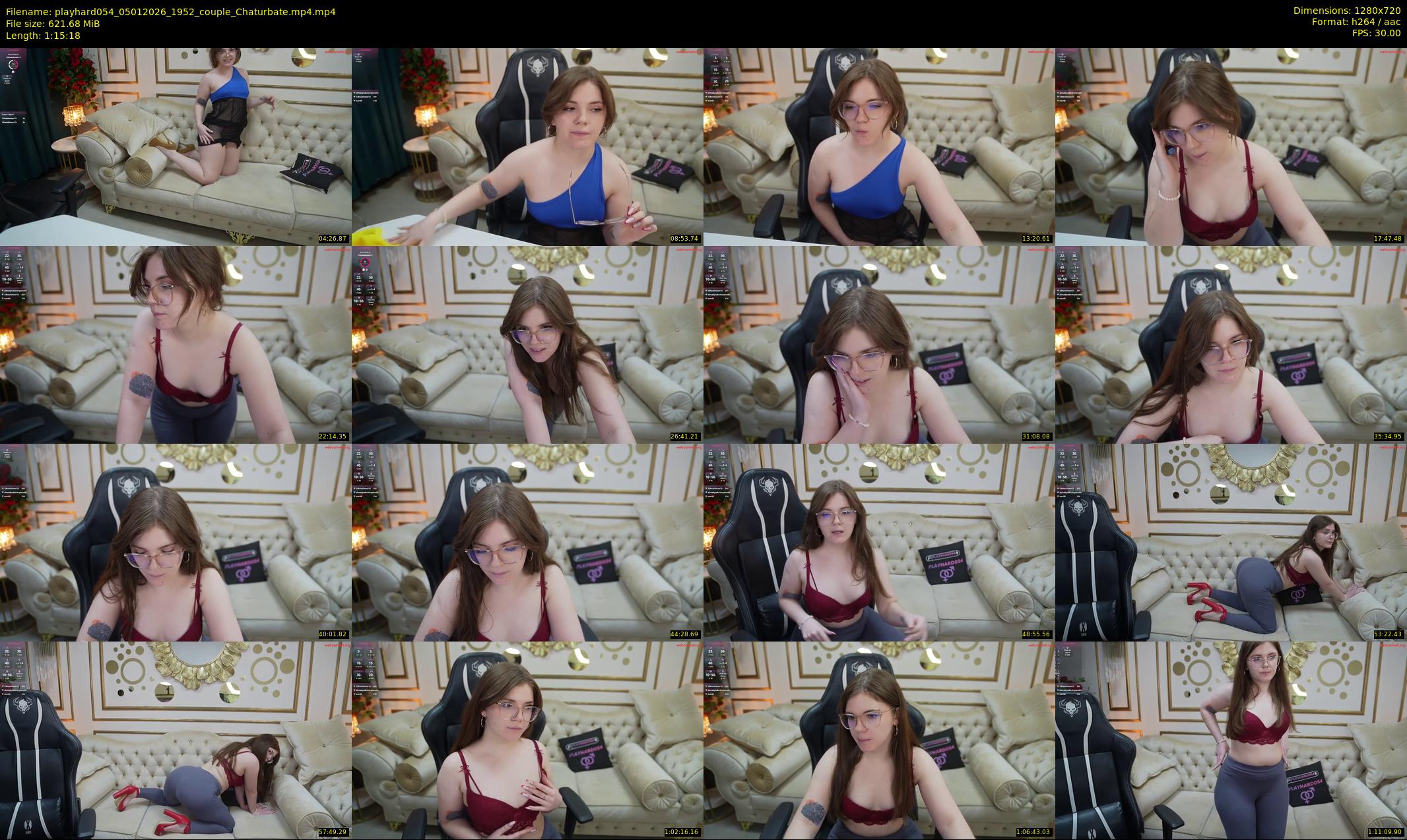 playhard054 — 76 minute Chaturbate couple cam show recording, 720p, Jan 5, 2026