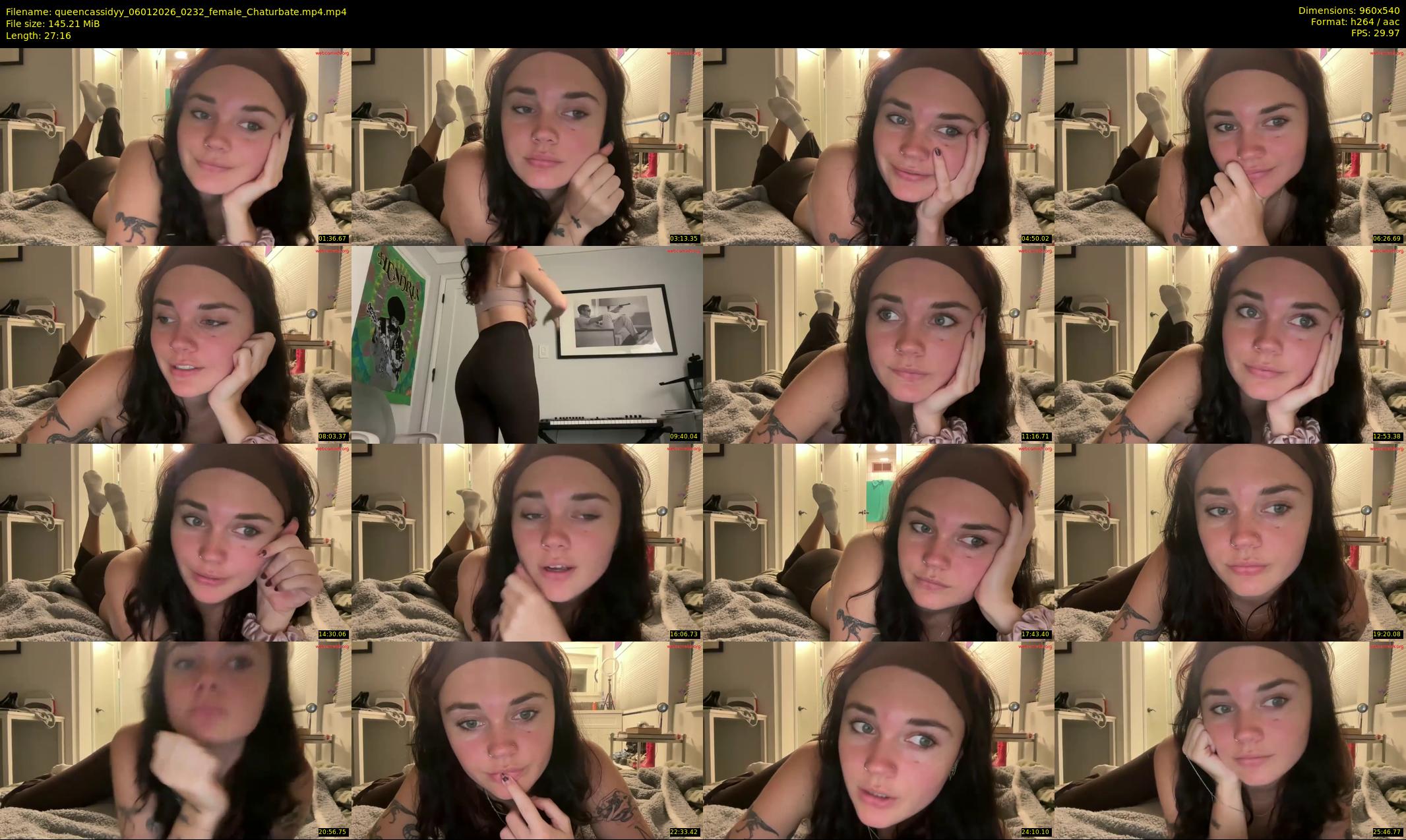 queencassidyy — 28 minute Chaturbate female cam show recording, 480p, Jan 6, 2026