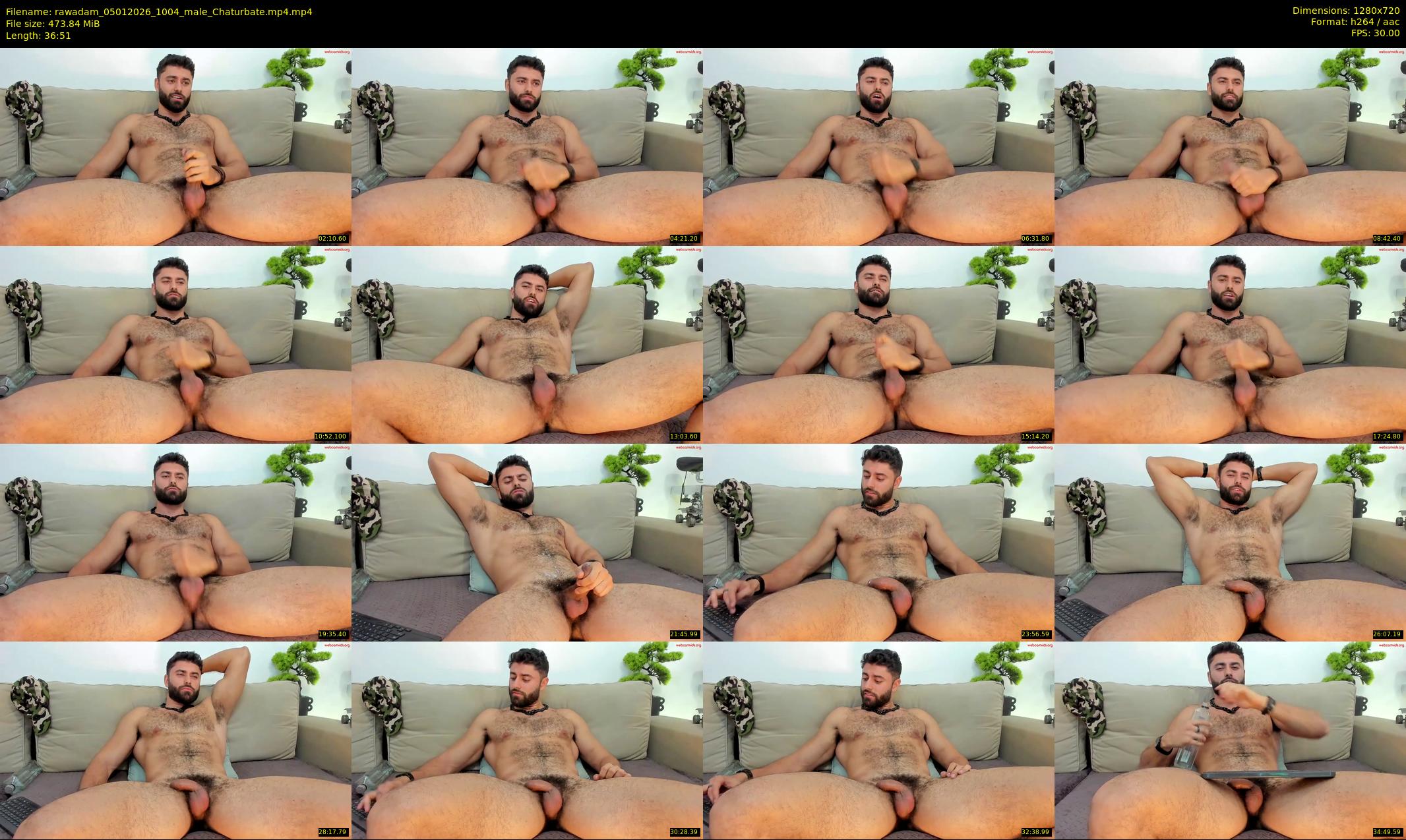 rawadam — 37 minute Chaturbate male cam show recording, 720p, Jan 5, 2026