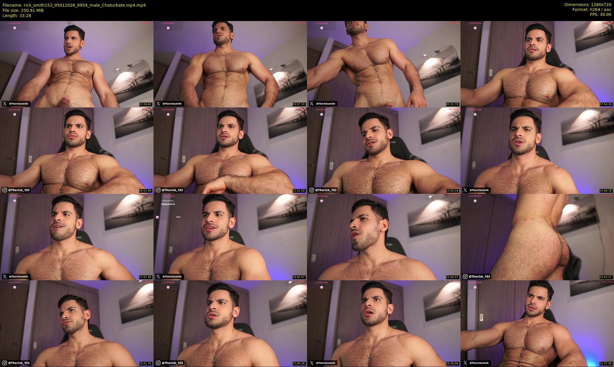 rick_smith153 — 34 minute Chaturbate male cam show recording, 720p, Jan 5, 2026