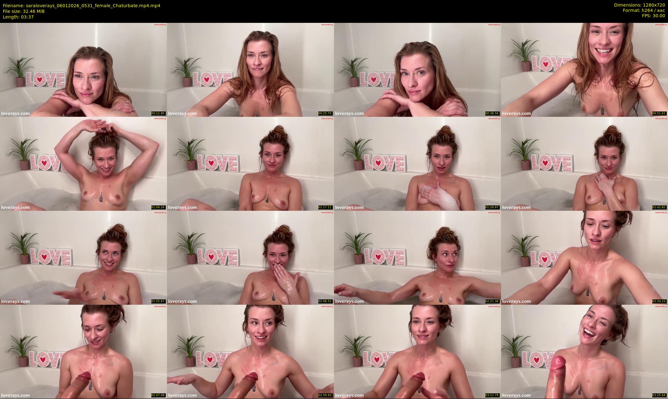saraloverays — 4 minute Chaturbate female cam show recording, 720p, Jan 6, 2026