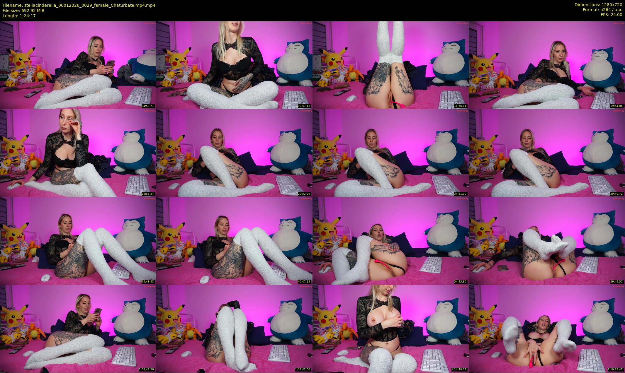 stellacinderella — 85 minute Chaturbate female cam show recording, 720p, Jan 6, 2026