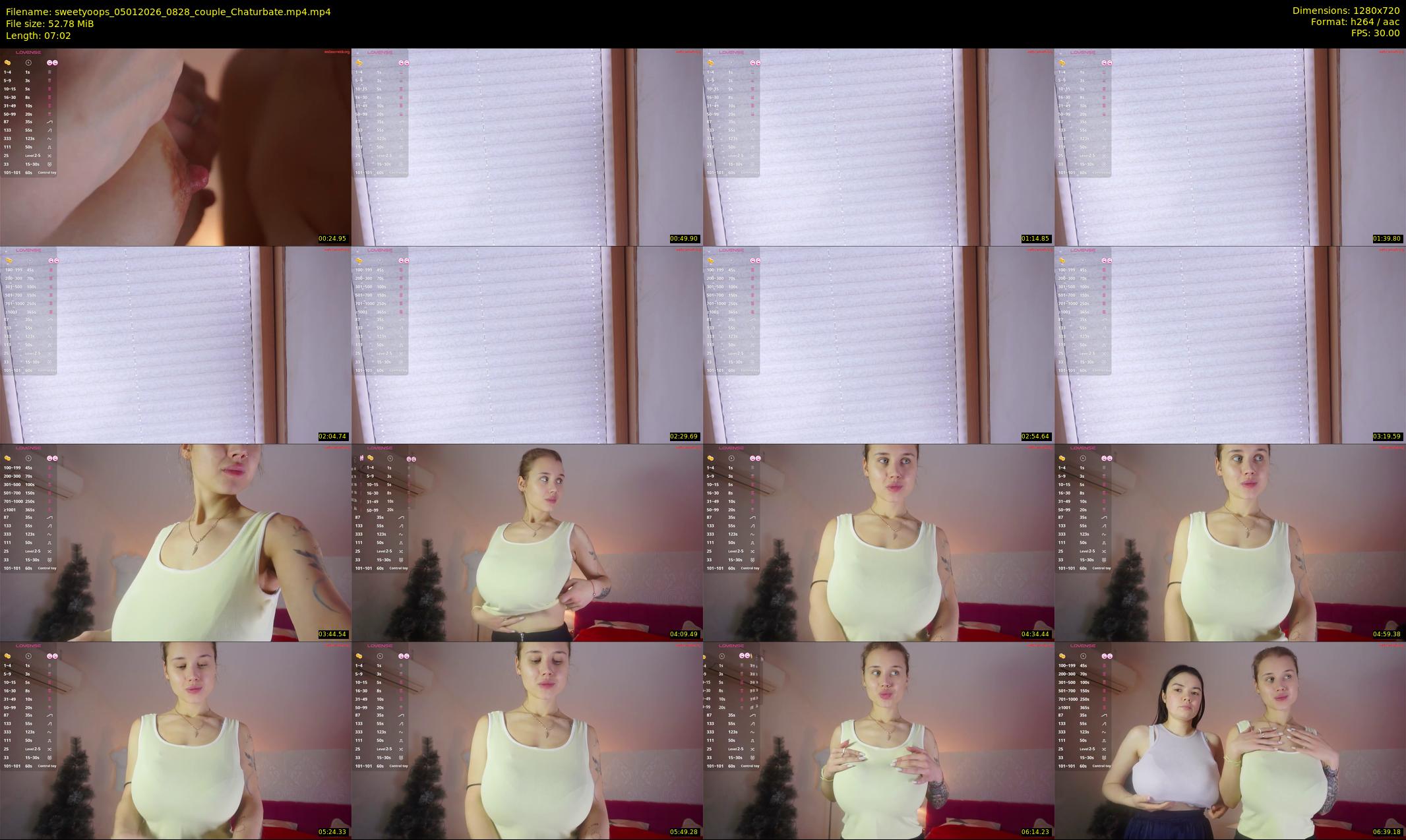 sweetyoops — 8 minute Chaturbate female cam show recording, 720p, Jan 5, 2026