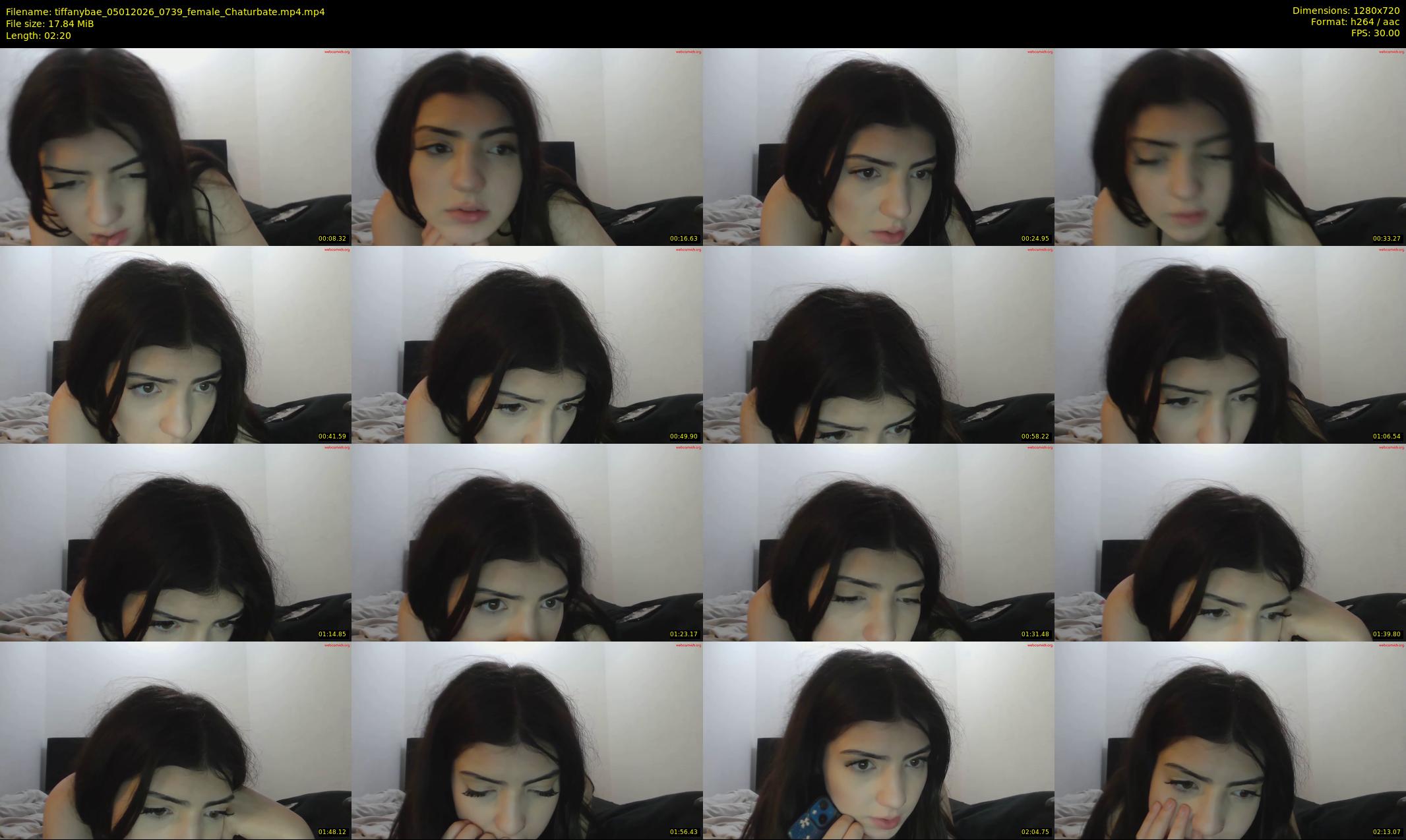 tiffanybae — 3 minute Chaturbate female cam show recording, 720p, Jan 5, 2026