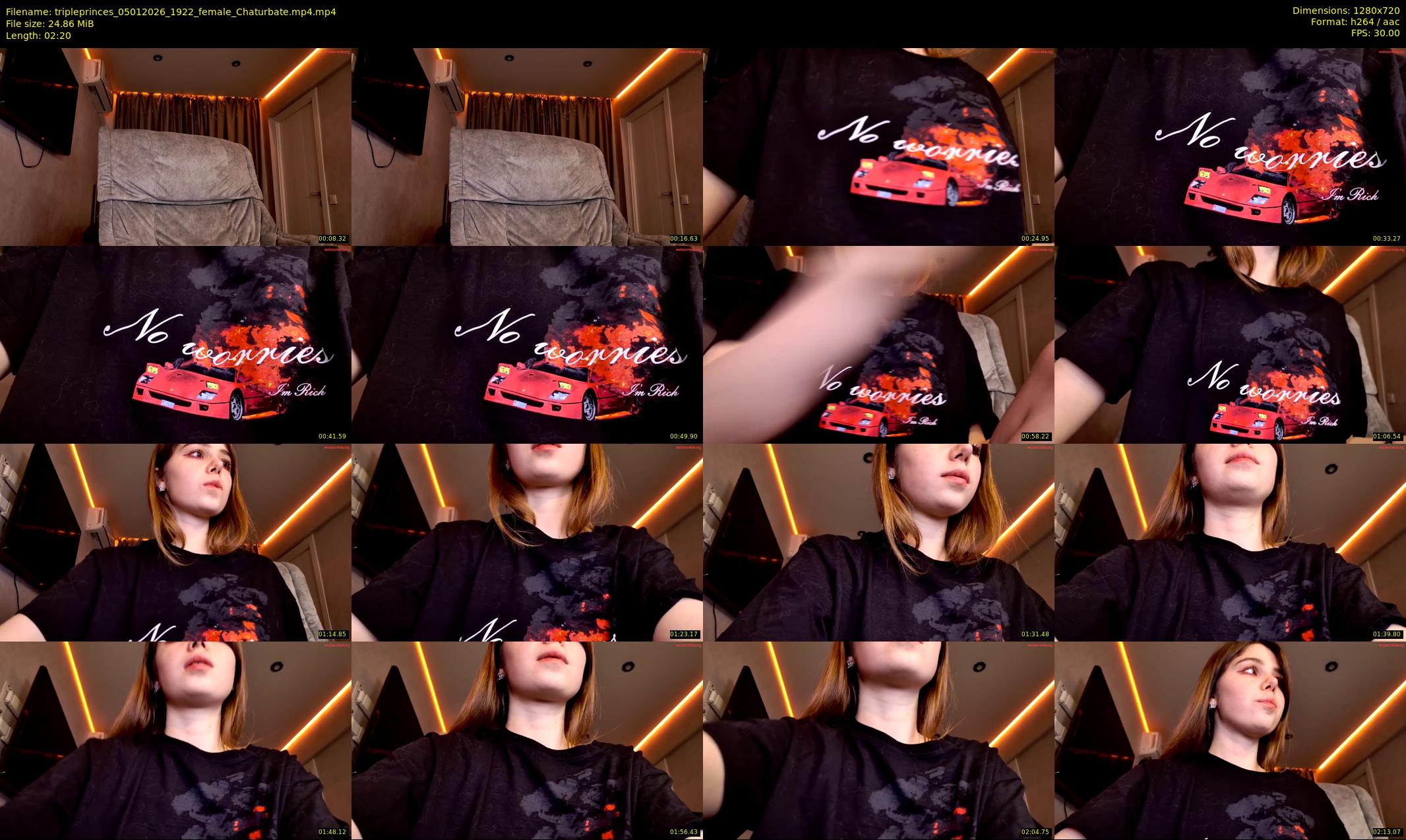 tripleprinces — 3 minute Chaturbate female cam show recording, 720p, Jan 5, 2026
