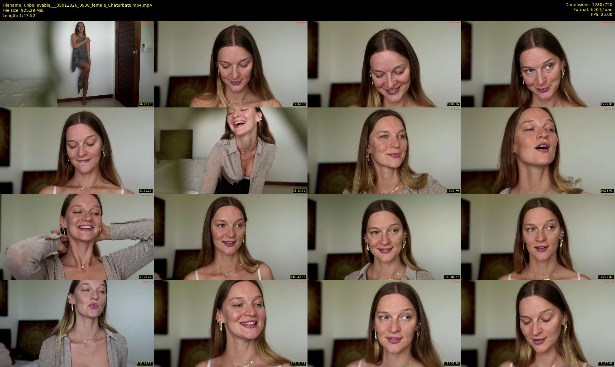 unbelievable__ — 108 minute Chaturbate female cam show recording, 720p, Jan 5, 2026