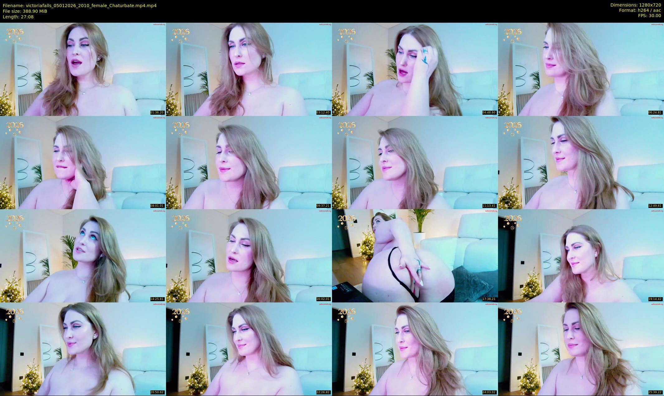 victoriafalls — 28 minute Chaturbate female cam show recording, 720p, Jan 5, 2026