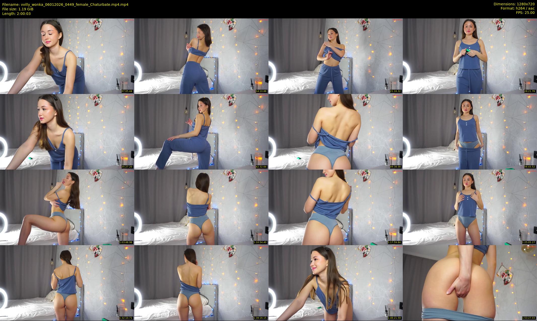 vvilly_wonka — 121 minute Chaturbate female cam show recording, 720p, Jan 6, 2026