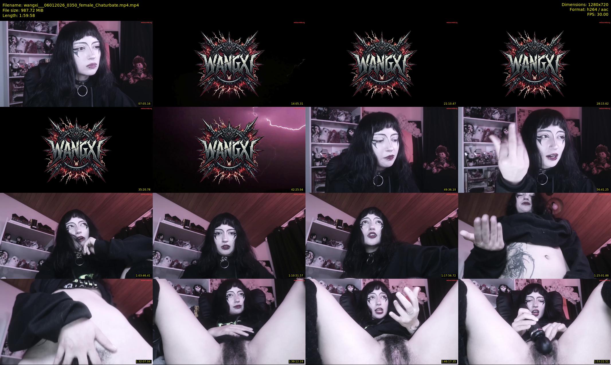 wangxi__ — 120 minute Chaturbate female cam show recording, 720p, Jan 6, 2026