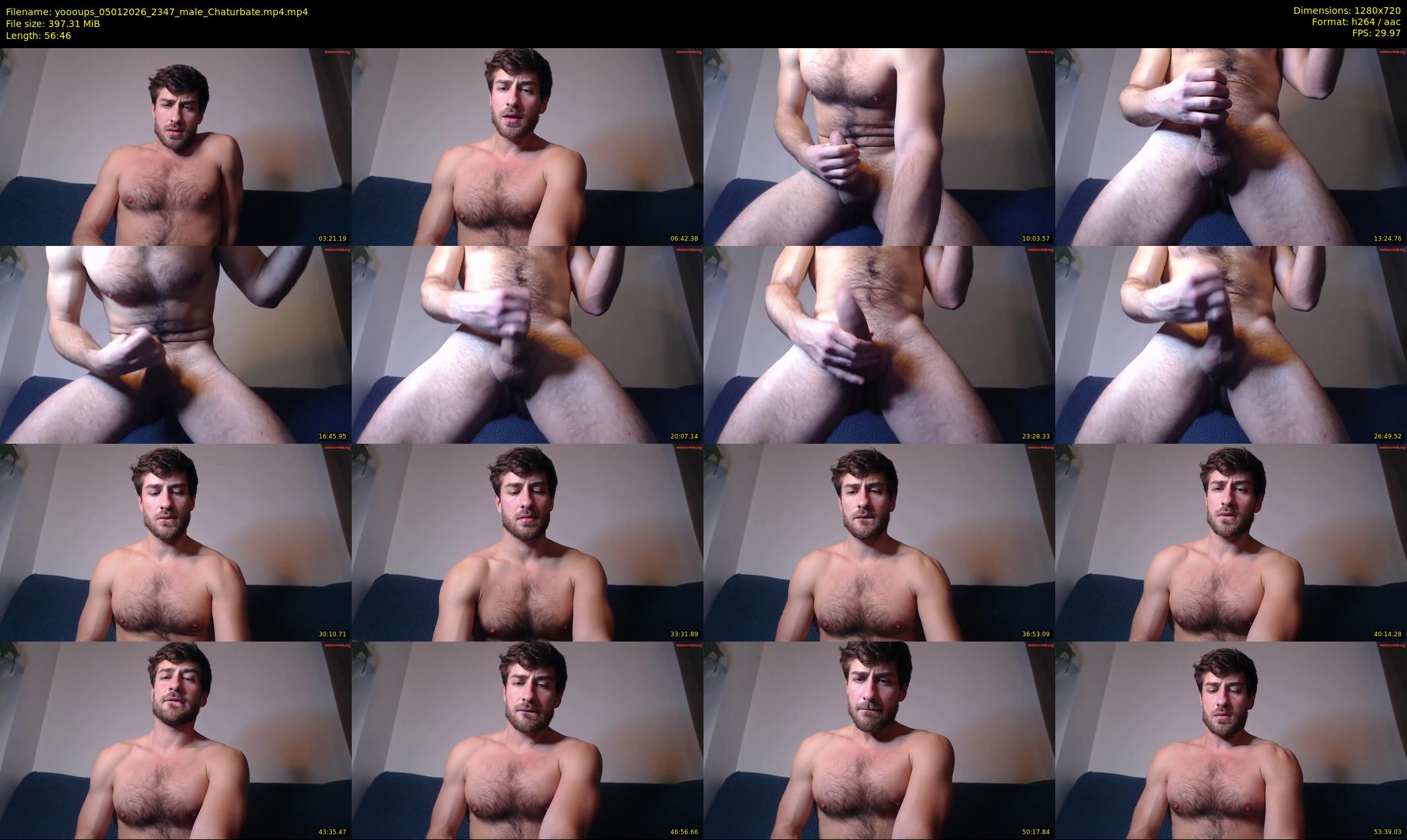 yoooups — 57 minute Chaturbate male cam show recording, 720p, Jan 5, 2026