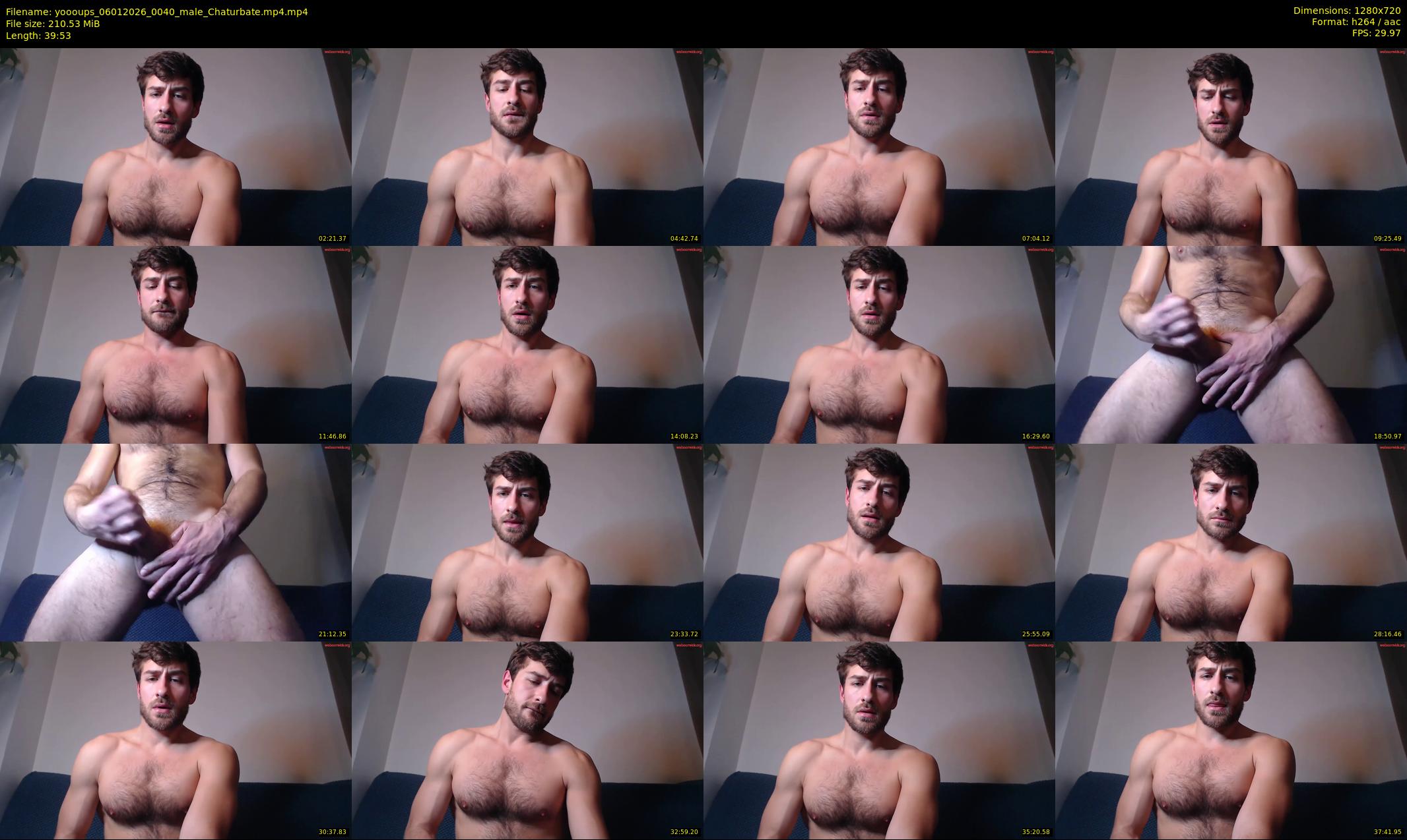 yoooups — 40 minute Chaturbate male cam show recording, 720p, Jan 6, 2026
