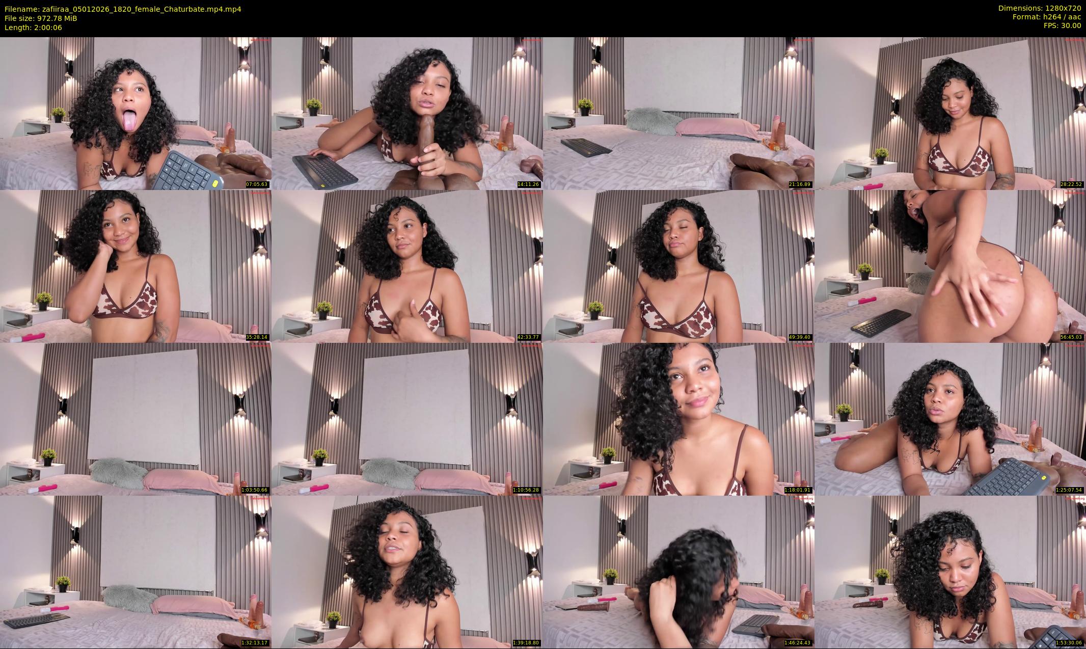 zafiiraa — 121 minute Chaturbate female cam show recording, 720p, Jan 5, 2026