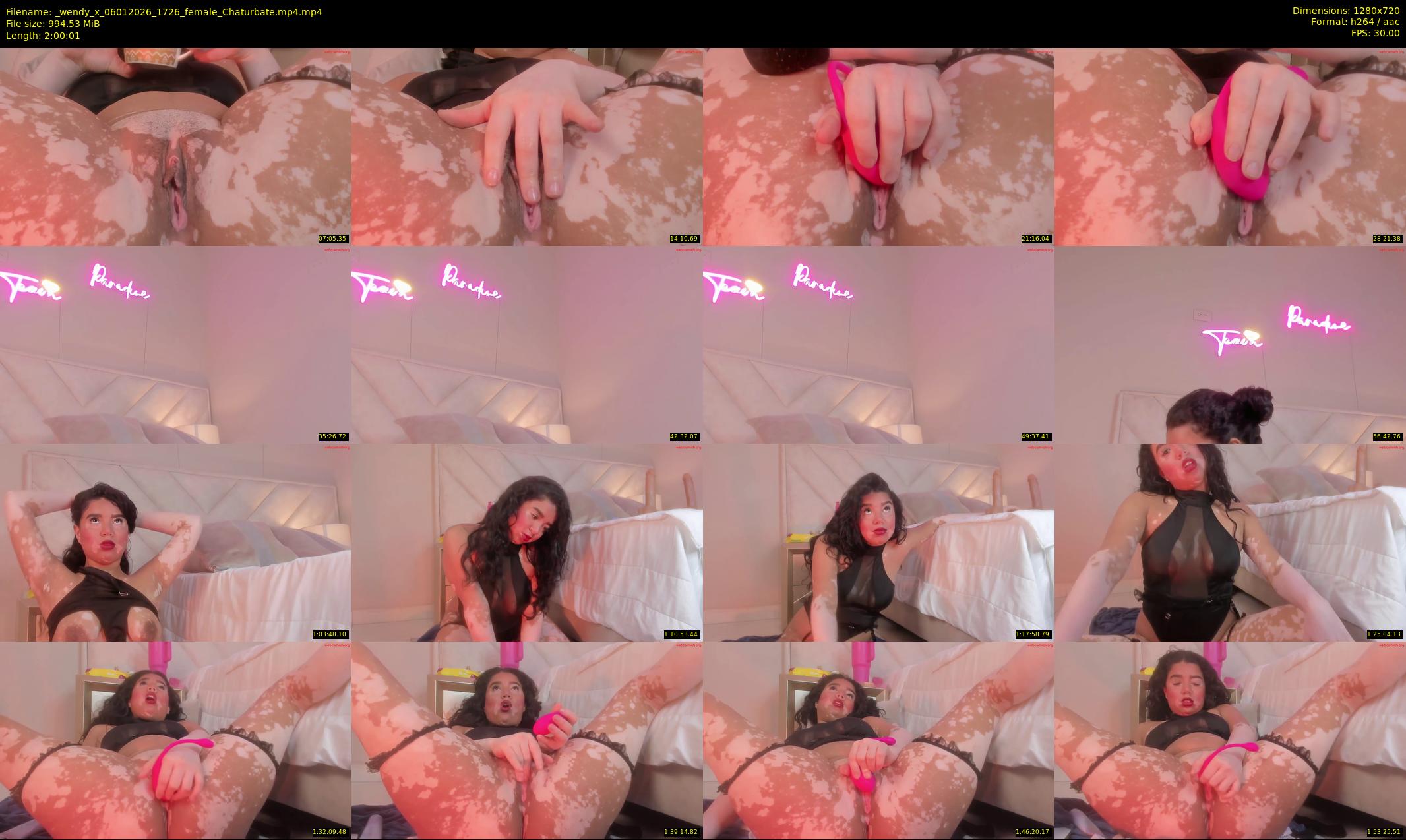 _wendy_x — 121 minute Chaturbate female cam show recording, 720p, Jan 6, 2026