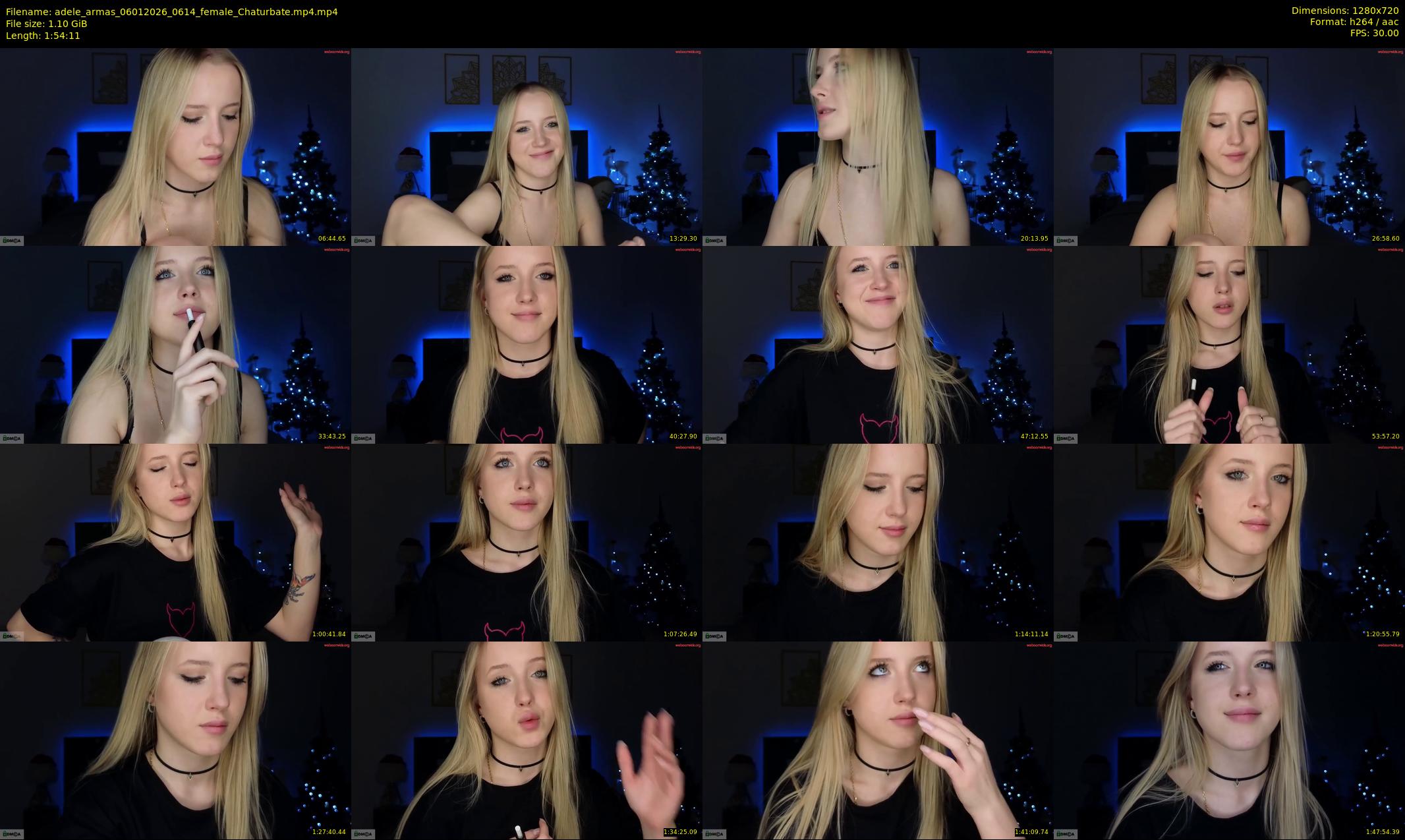 adele_armas — 115 minute Chaturbate female cam show recording, 720p, Jan 6, 2026