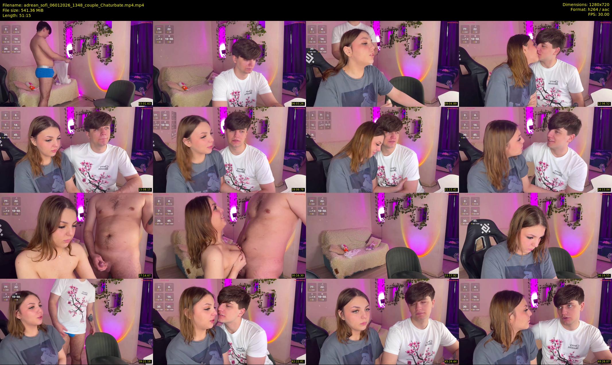 adrean_sofi — 52 minute Chaturbate couple cam show recording, 720p, Jan 6, 2026