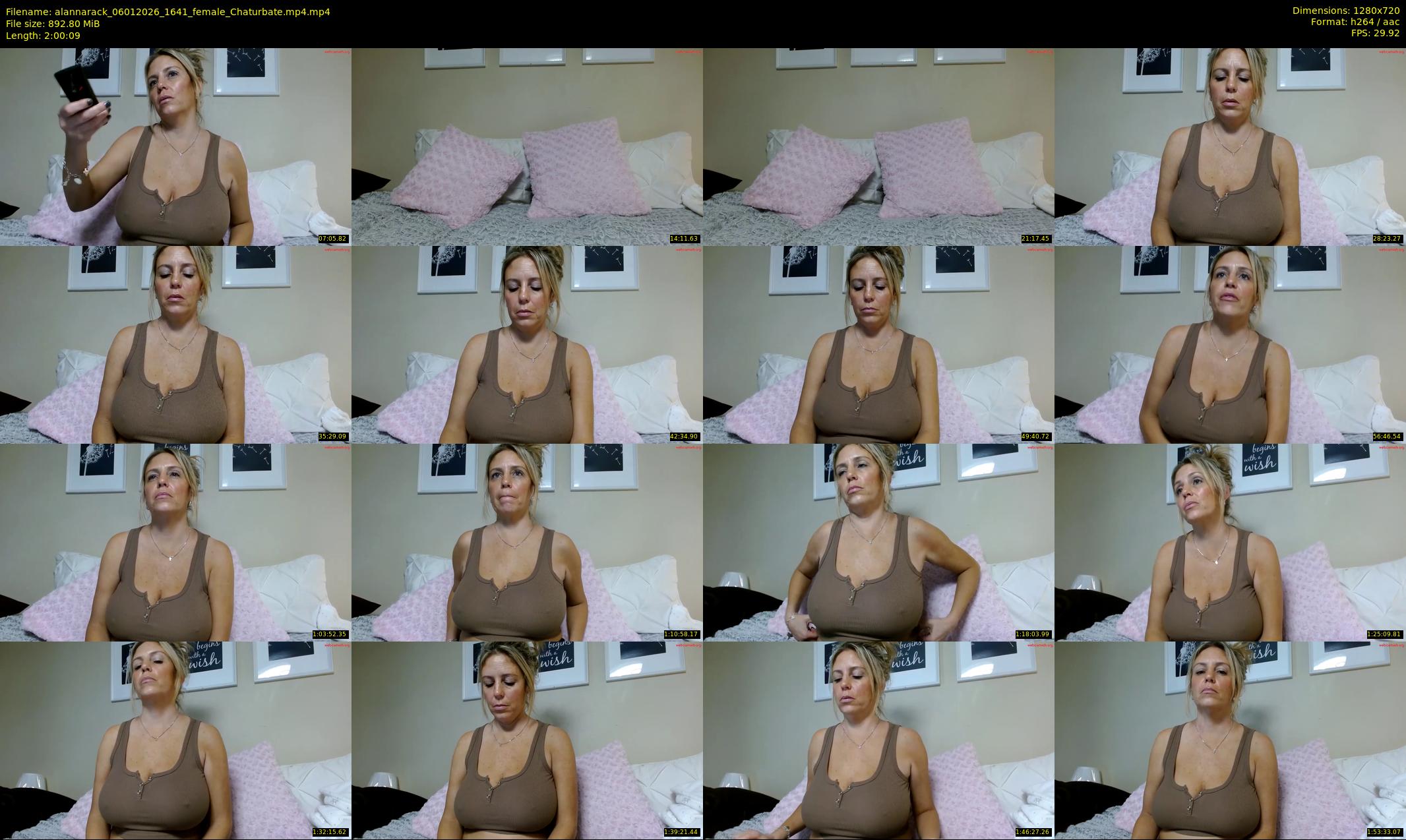 alannarack — 121 minute Chaturbate female cam show recording, 720p, Jan 6, 2026