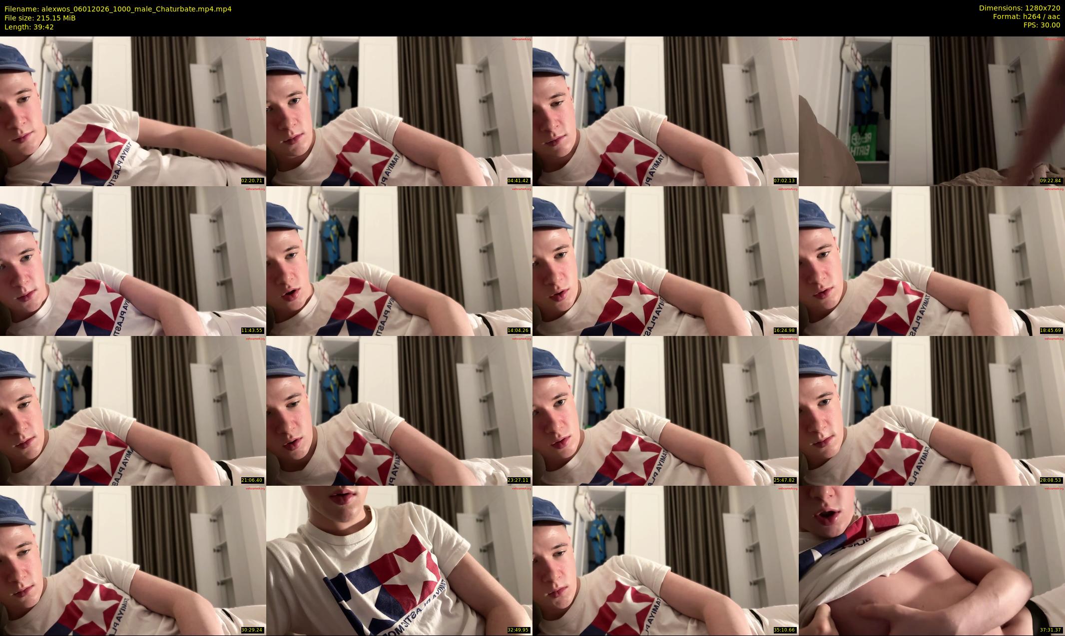 alexwos — 40 minute Chaturbate male cam show recording, 720p, Jan 6, 2026