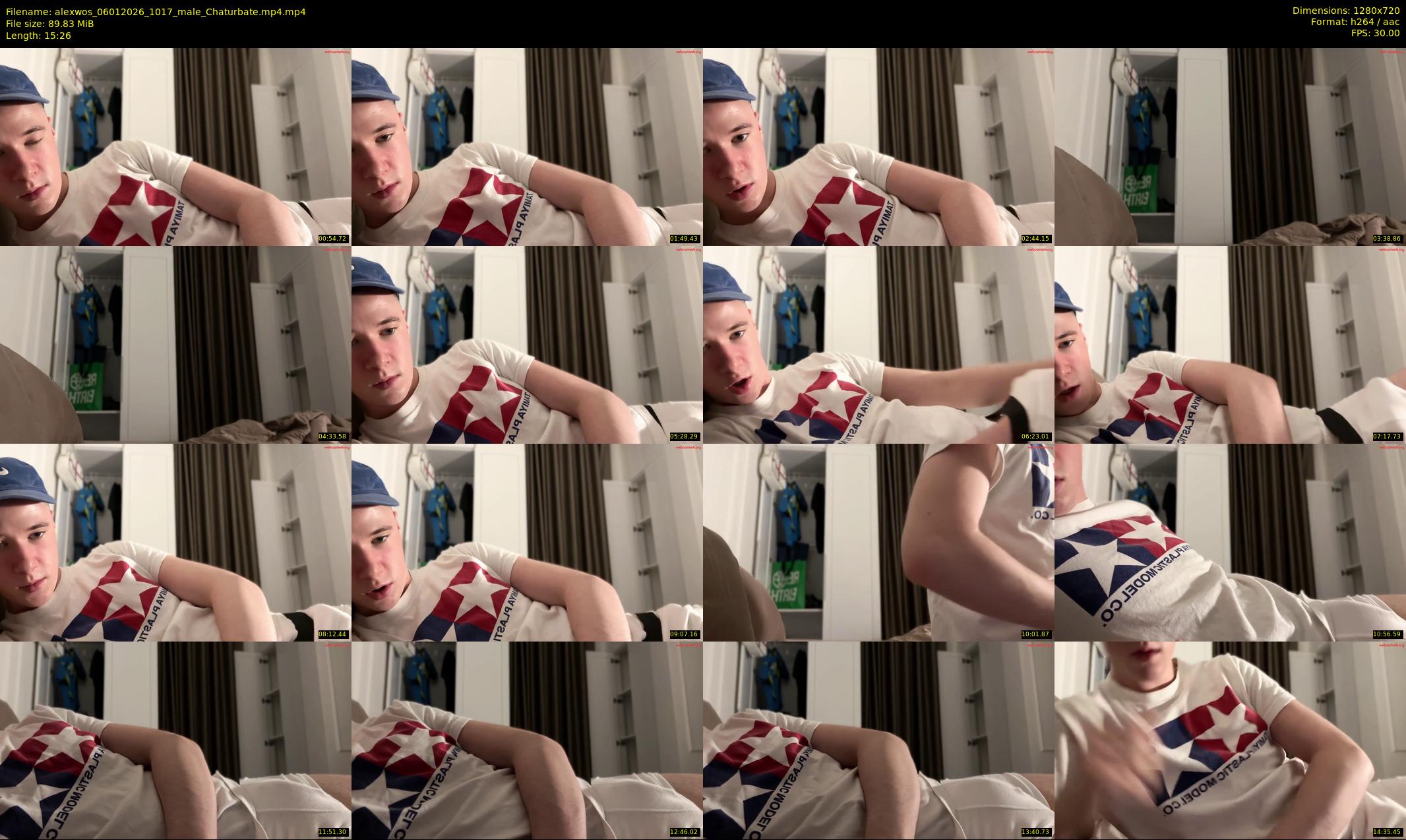 alexwos — 16 minute Chaturbate male cam show recording, 720p, Jan 6, 2026