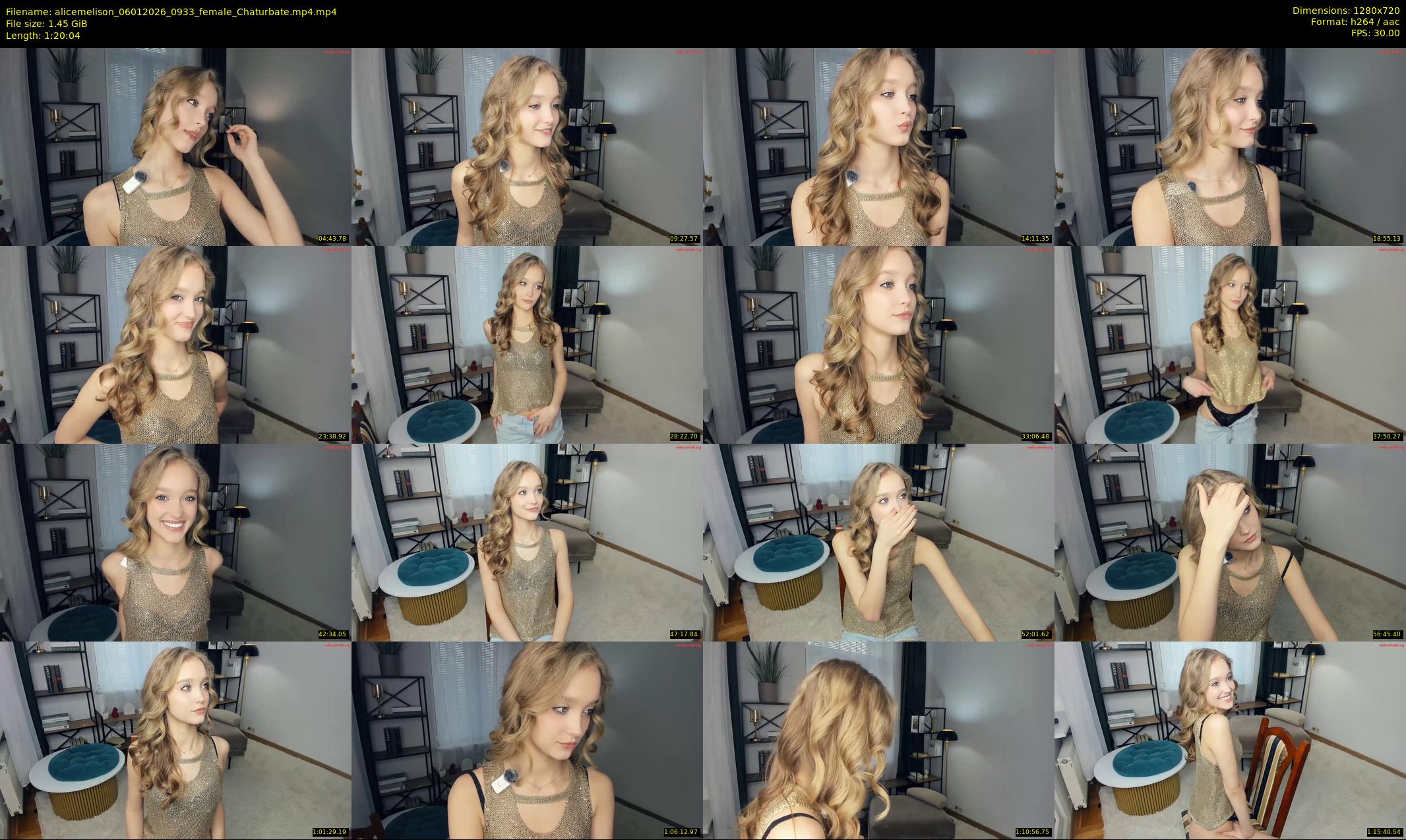 alicemelison — 81 minute Chaturbate female cam show recording, 720p, Jan 6, 2026