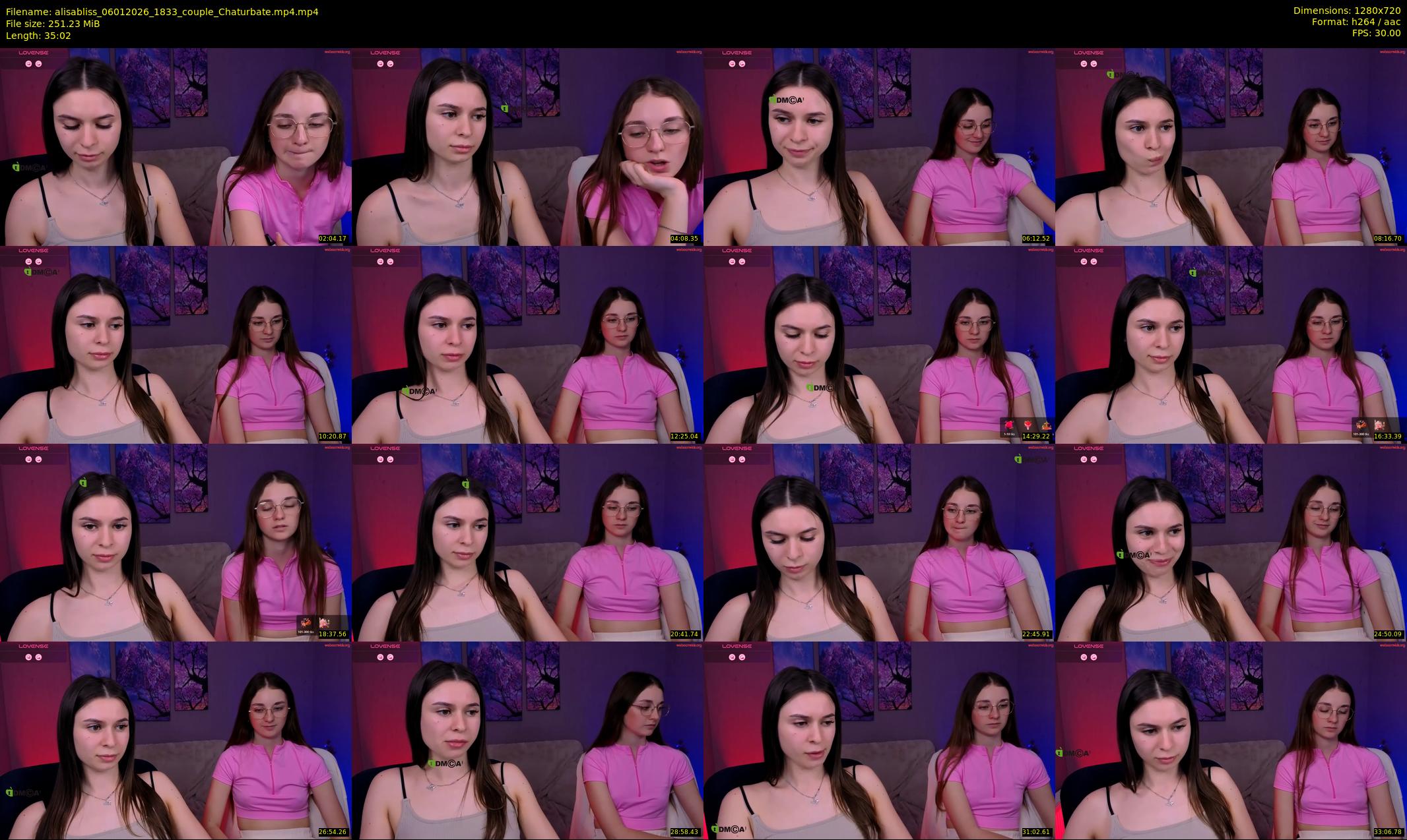 alisabliss — 36 minute Chaturbate female cam show recording, 720p, Jan 6, 2026