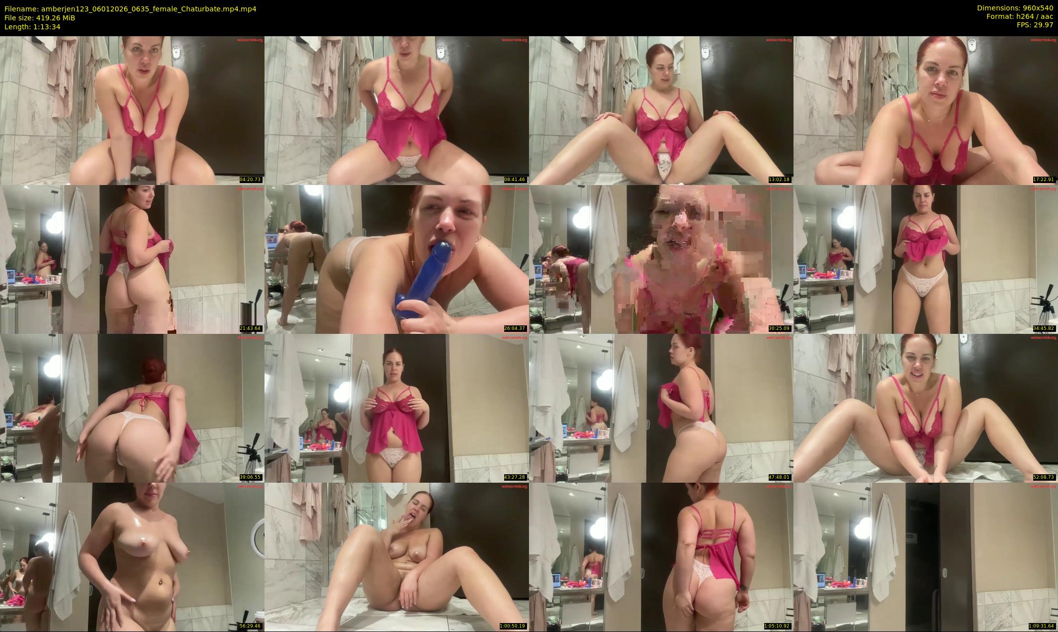 amberjen123 — 74 minute Chaturbate female cam show recording, 480p, Jan 6, 2026