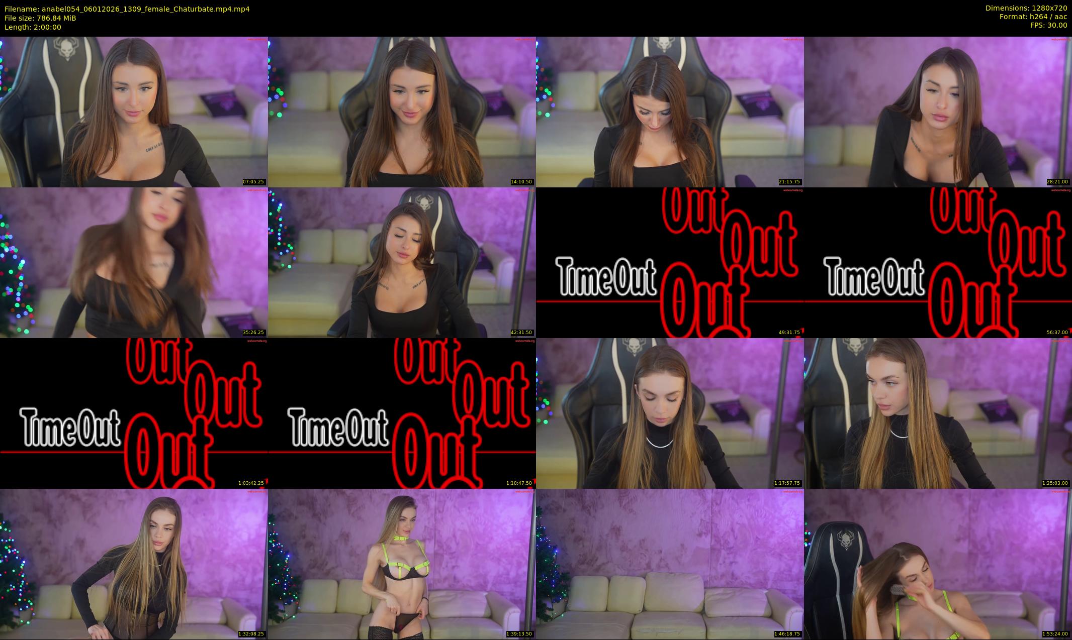 anabel054 — 120 minute Chaturbate female cam show recording, 720p, Jan 6, 2026