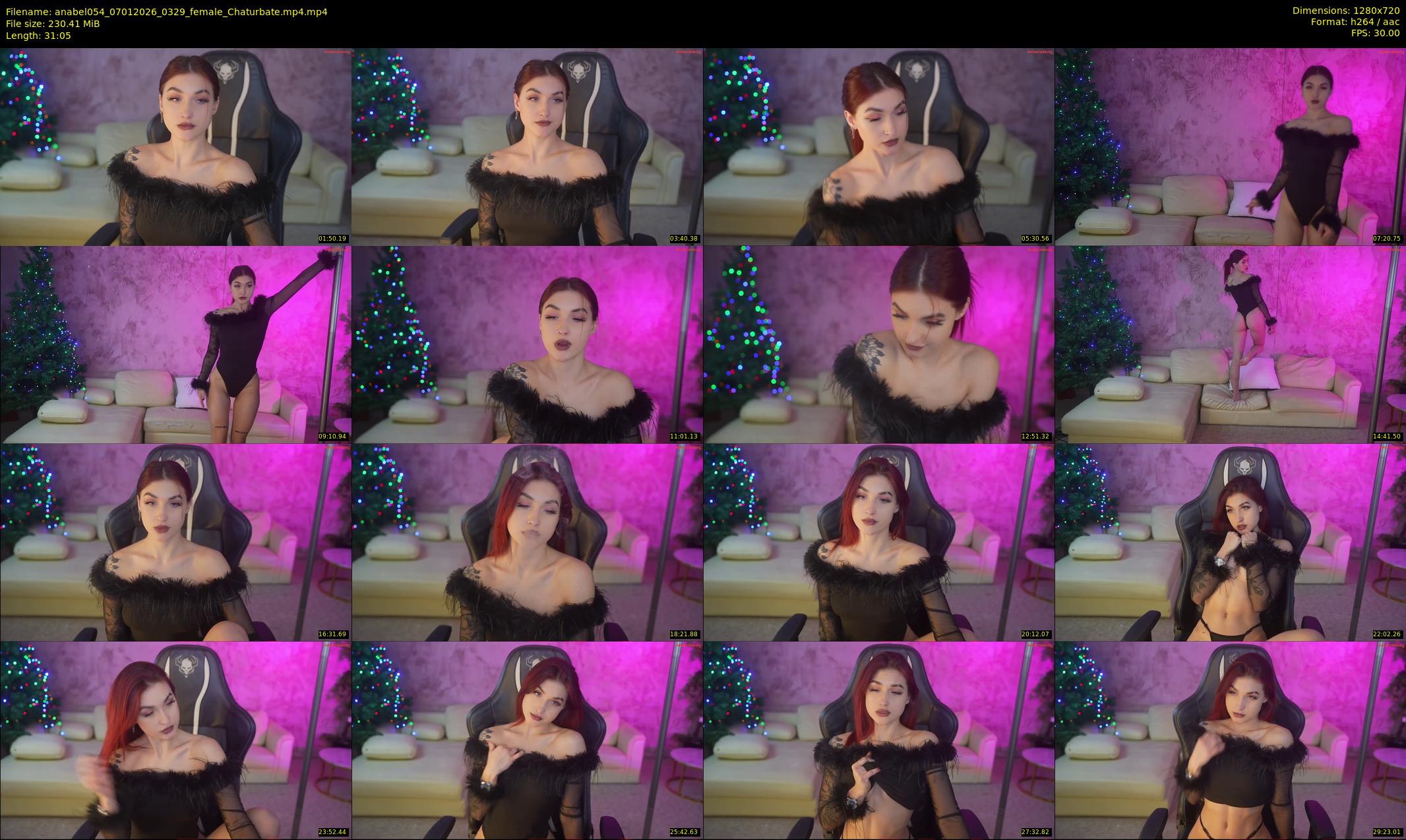 anabel054 — 32 minute Chaturbate female cam show recording, 720p, Jan 7, 2026
