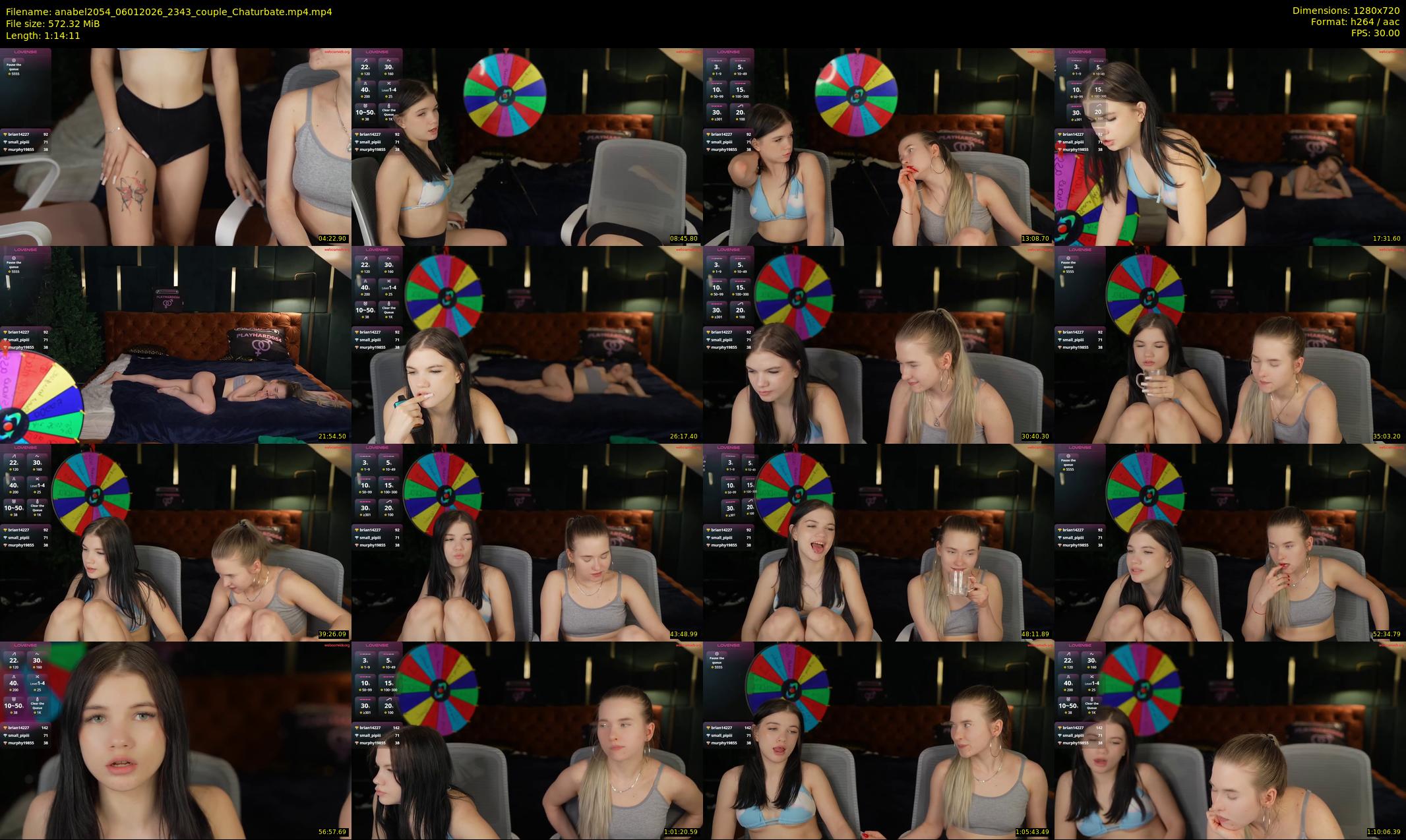 anabel2054 — 75 minute Chaturbate female cam show recording, 720p, Jan 6, 2026