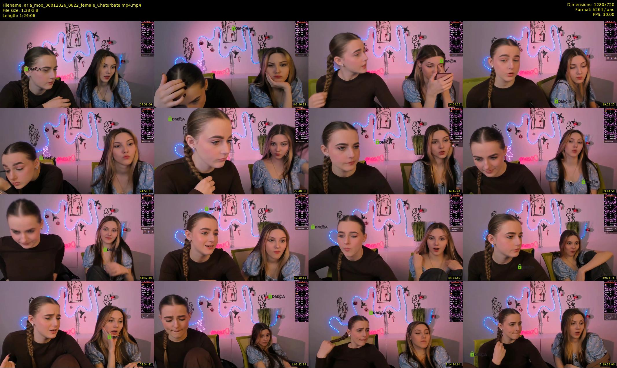 aria_moo — 85 minute Chaturbate couple cam show recording, 720p, Jan 6, 2026