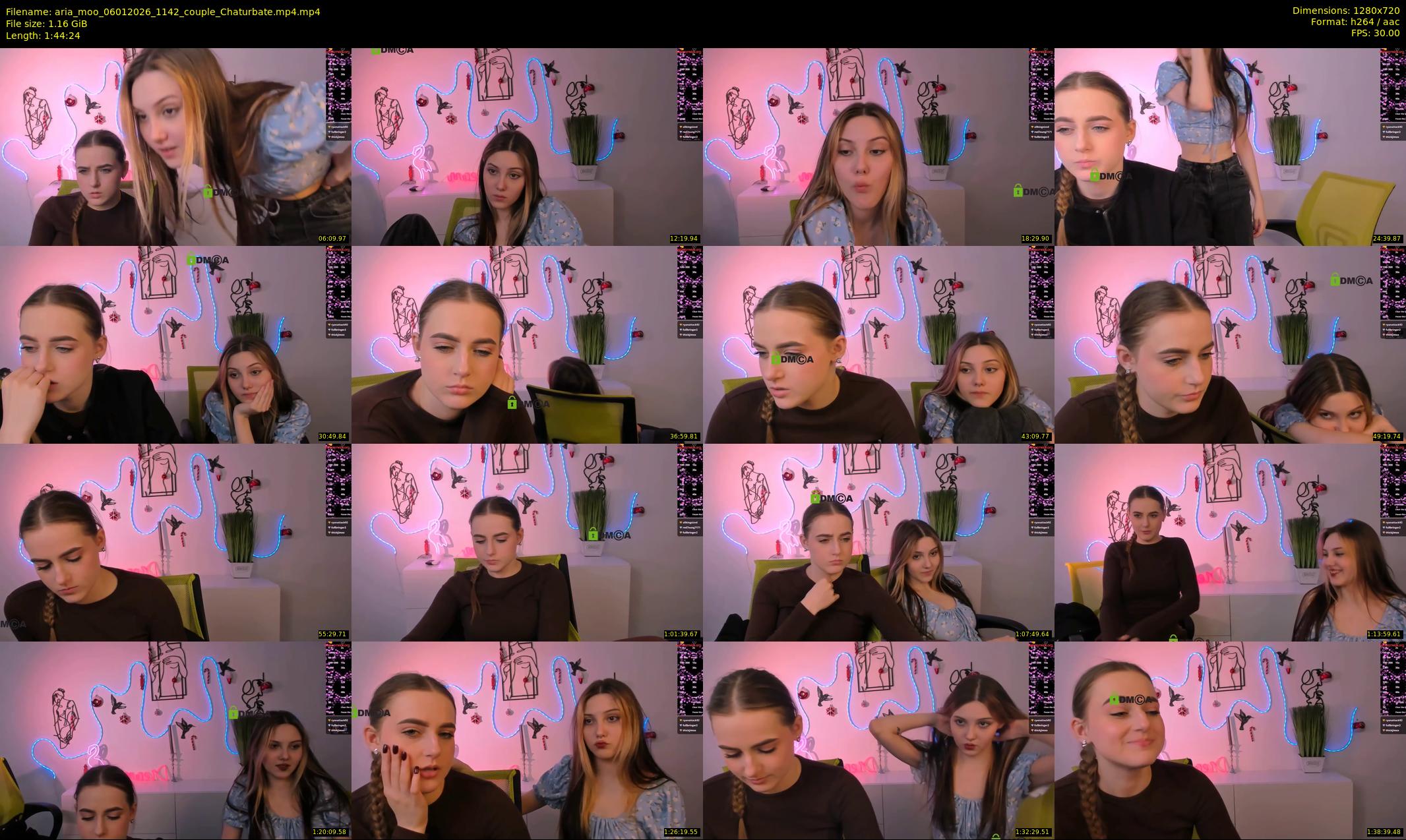 aria_moo — 105 minute Chaturbate couple cam show recording, 720p, Jan 6, 2026
