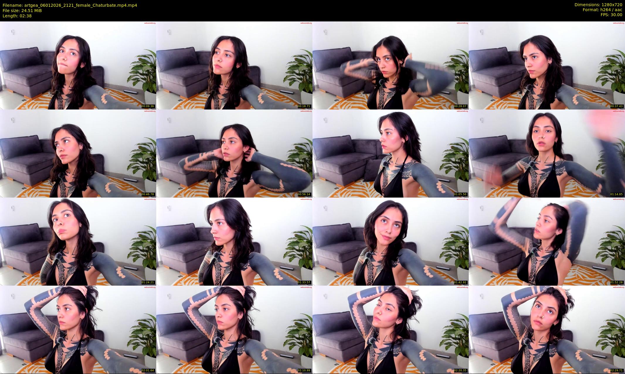 artgea — 3 minute Chaturbate female cam show recording, 720p, Jan 6, 2026