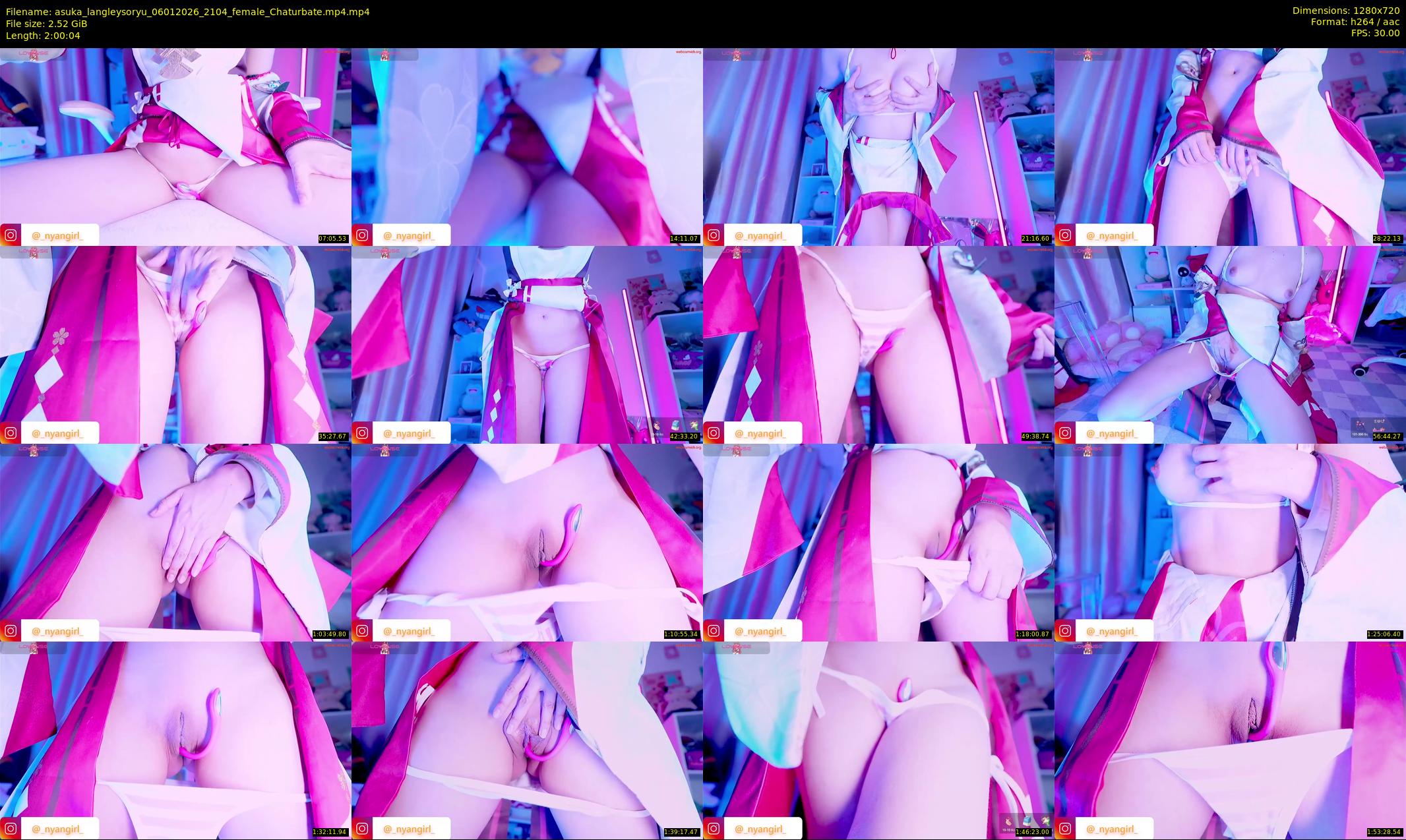 asuka_langleysoryu — 121 minute Chaturbate female cam show recording, 720p, Jan 6, 2026