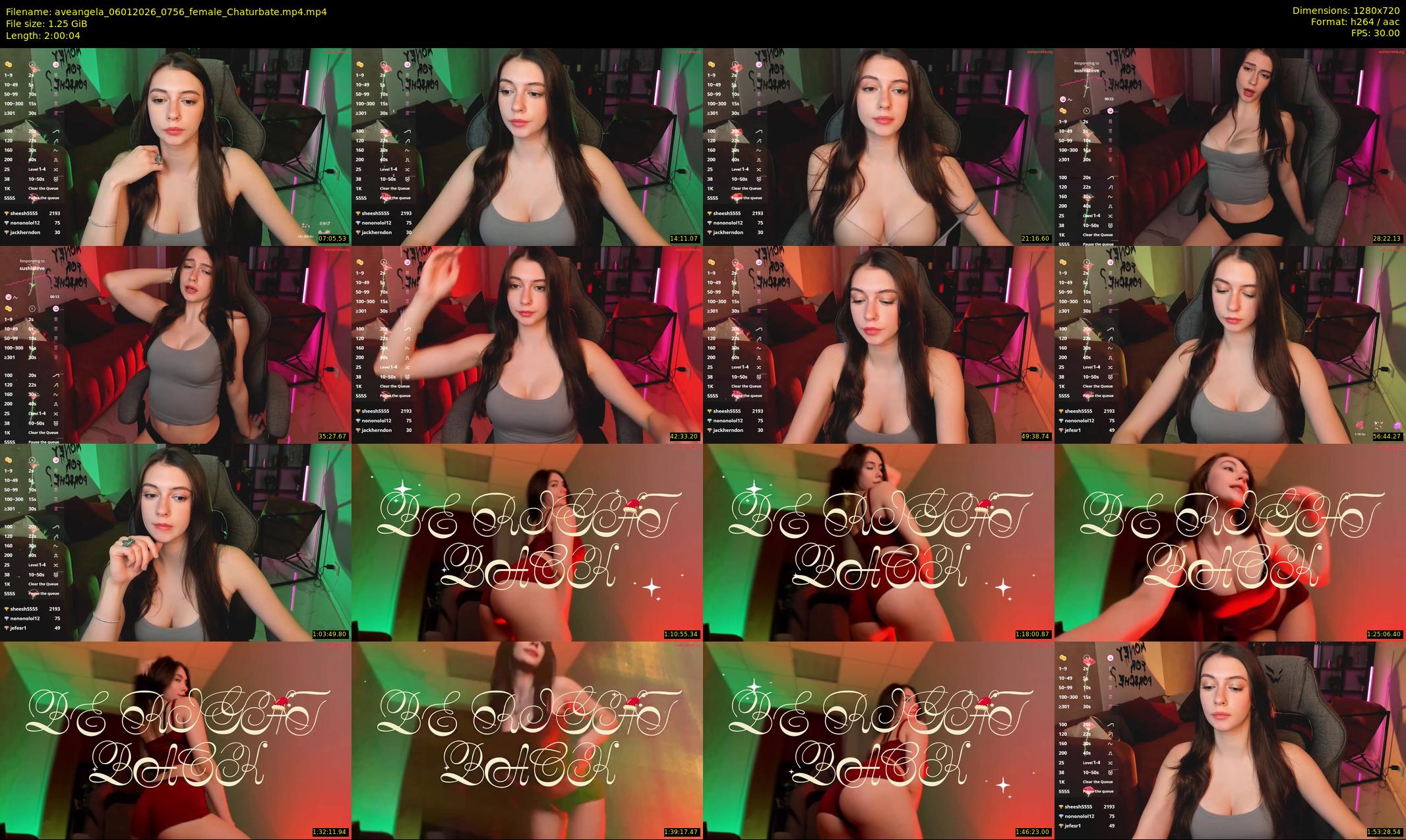 aveangela — 121 minute Chaturbate couple cam show recording, 720p, Jan 6, 2026