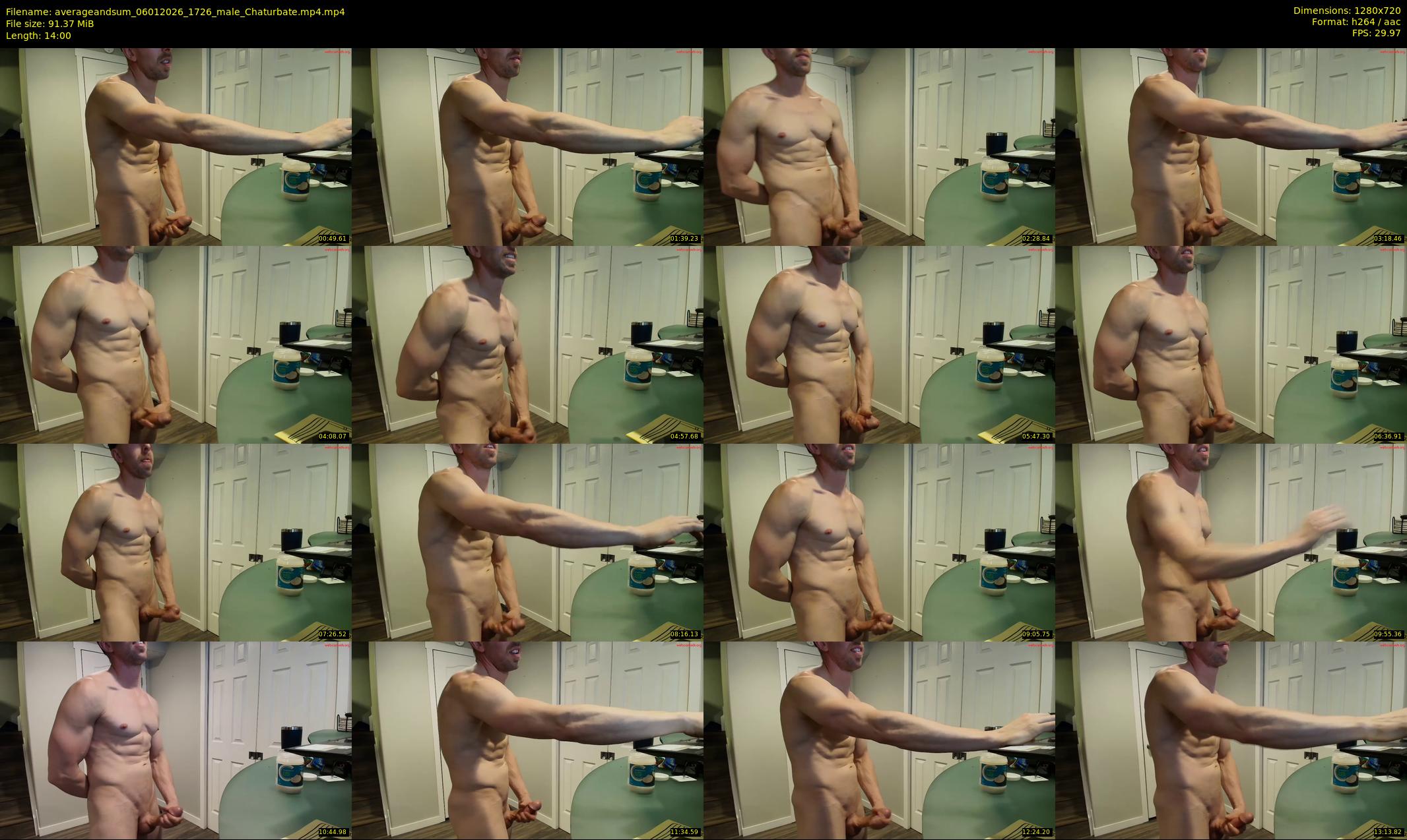 averageandsum — 14 minute Chaturbate male cam show recording, 720p, Jan 6, 2026