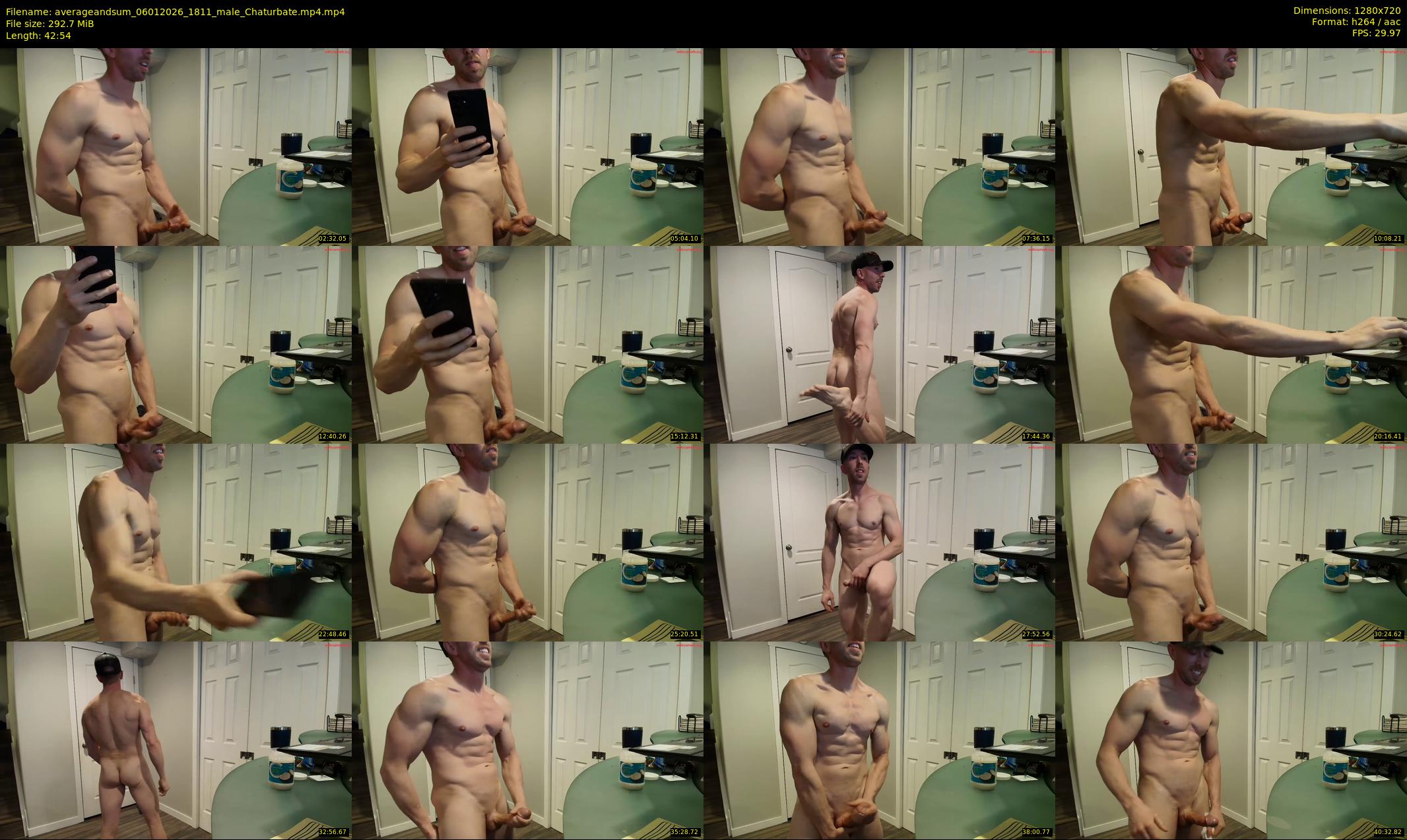 averageandsum — 43 minute Chaturbate male cam show recording, 720p, Jan 6, 2026