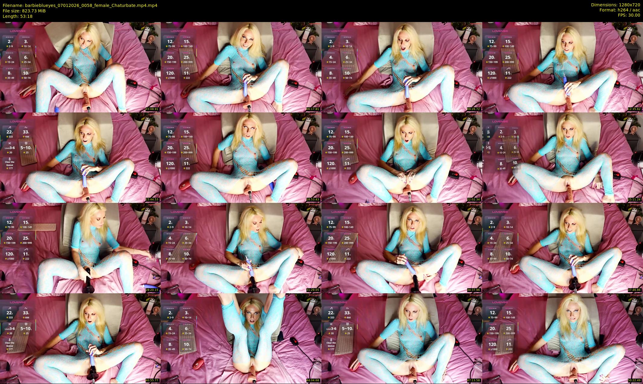 barbieblueyes — 54 minute Chaturbate female cam show recording, 720p, Jan 7, 2026