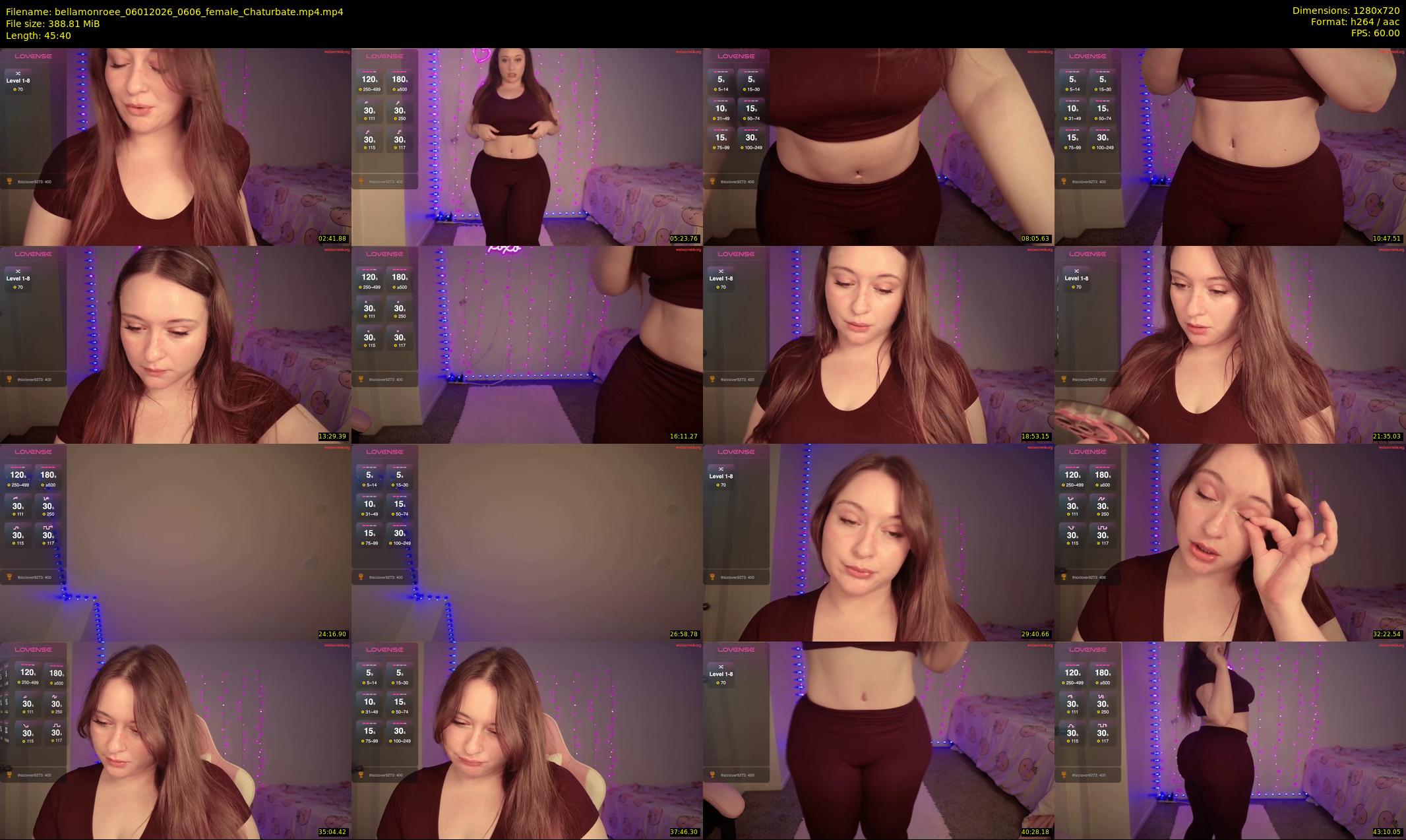 bellamonroee — 46 minute Chaturbate female cam show recording, 720p, Jan 6, 2026