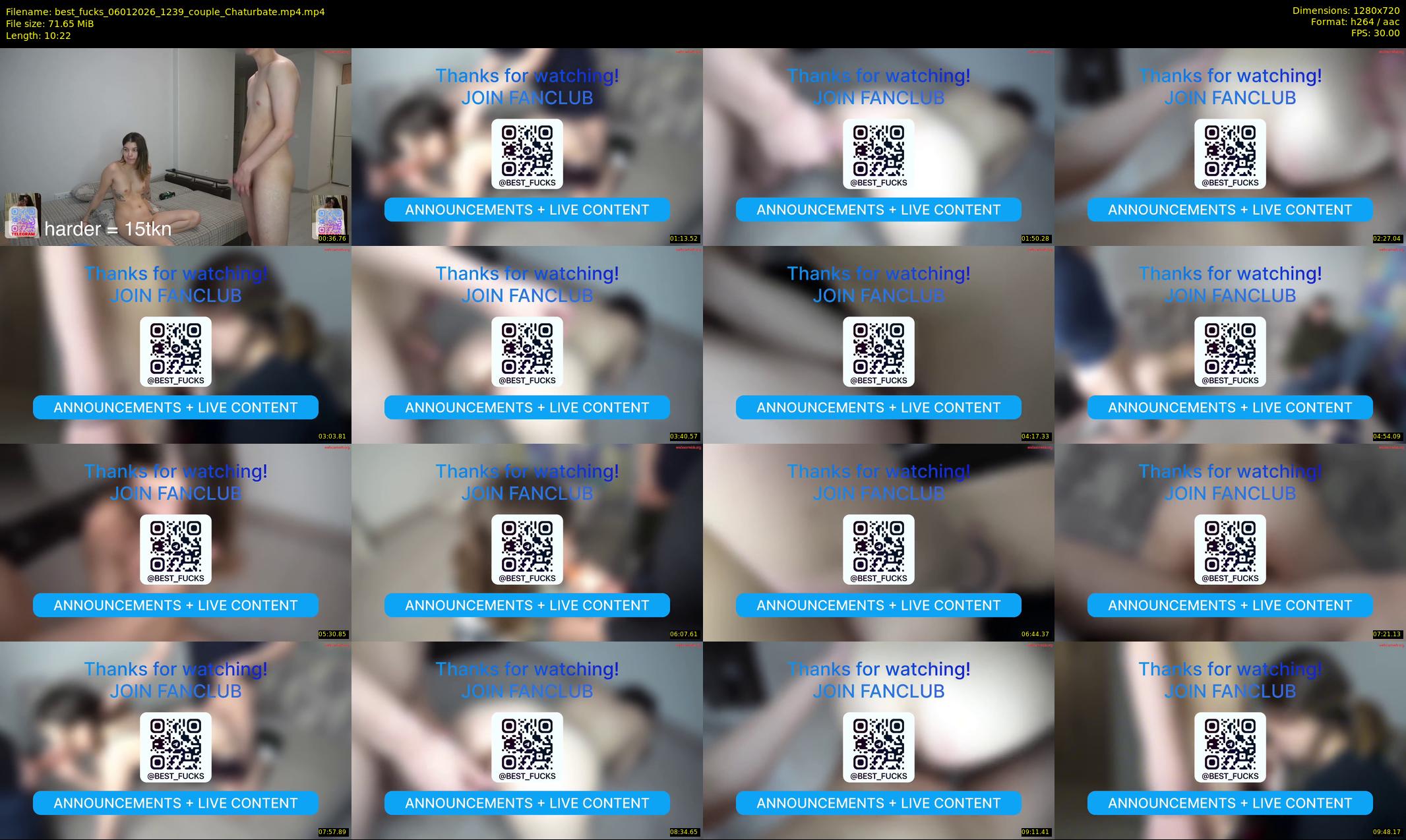 best_fucks — 11 minute Chaturbate couple cam show recording, 720p, Jan 6, 2026